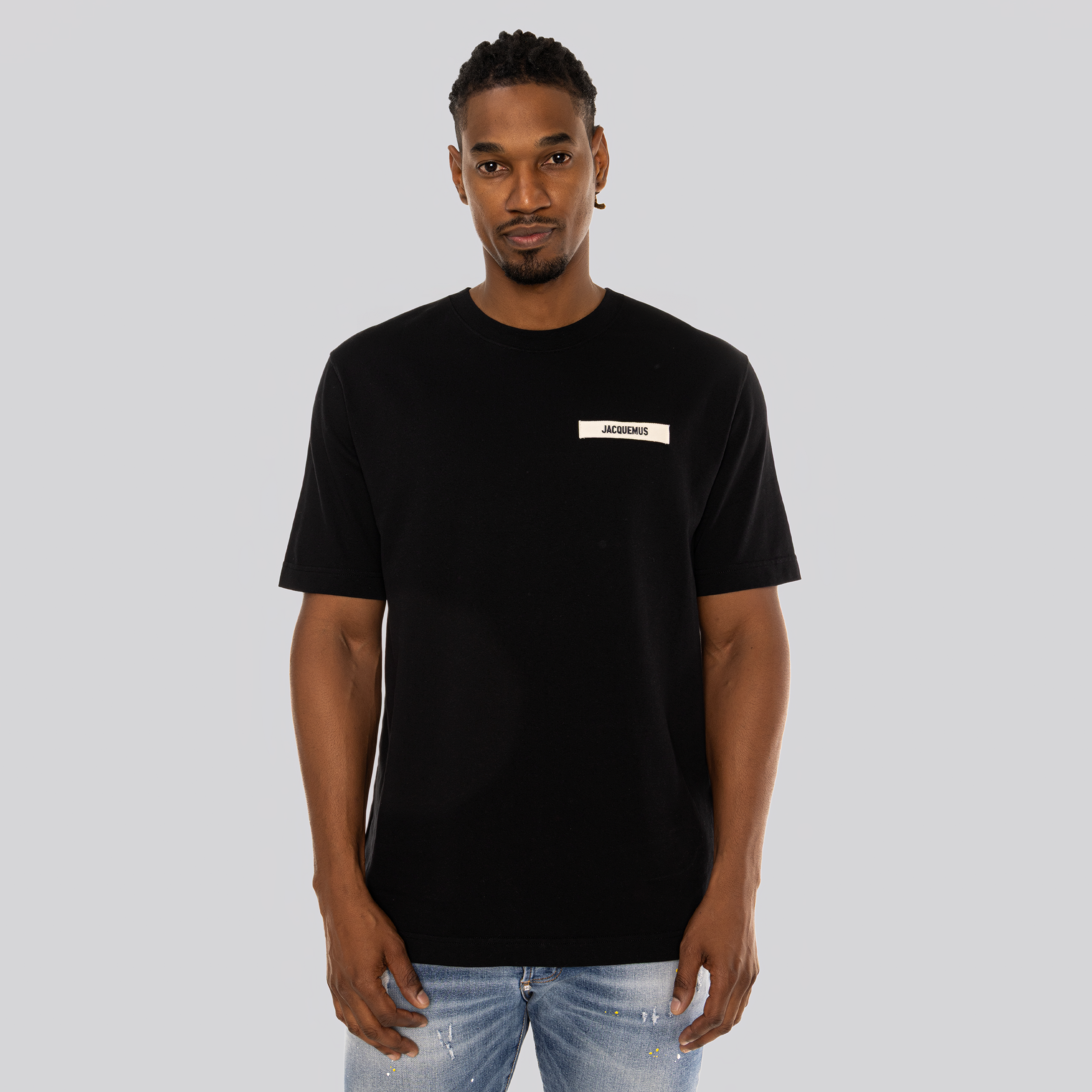 Camiseta Negro Jacquemus Le Tshirt Gros Grain