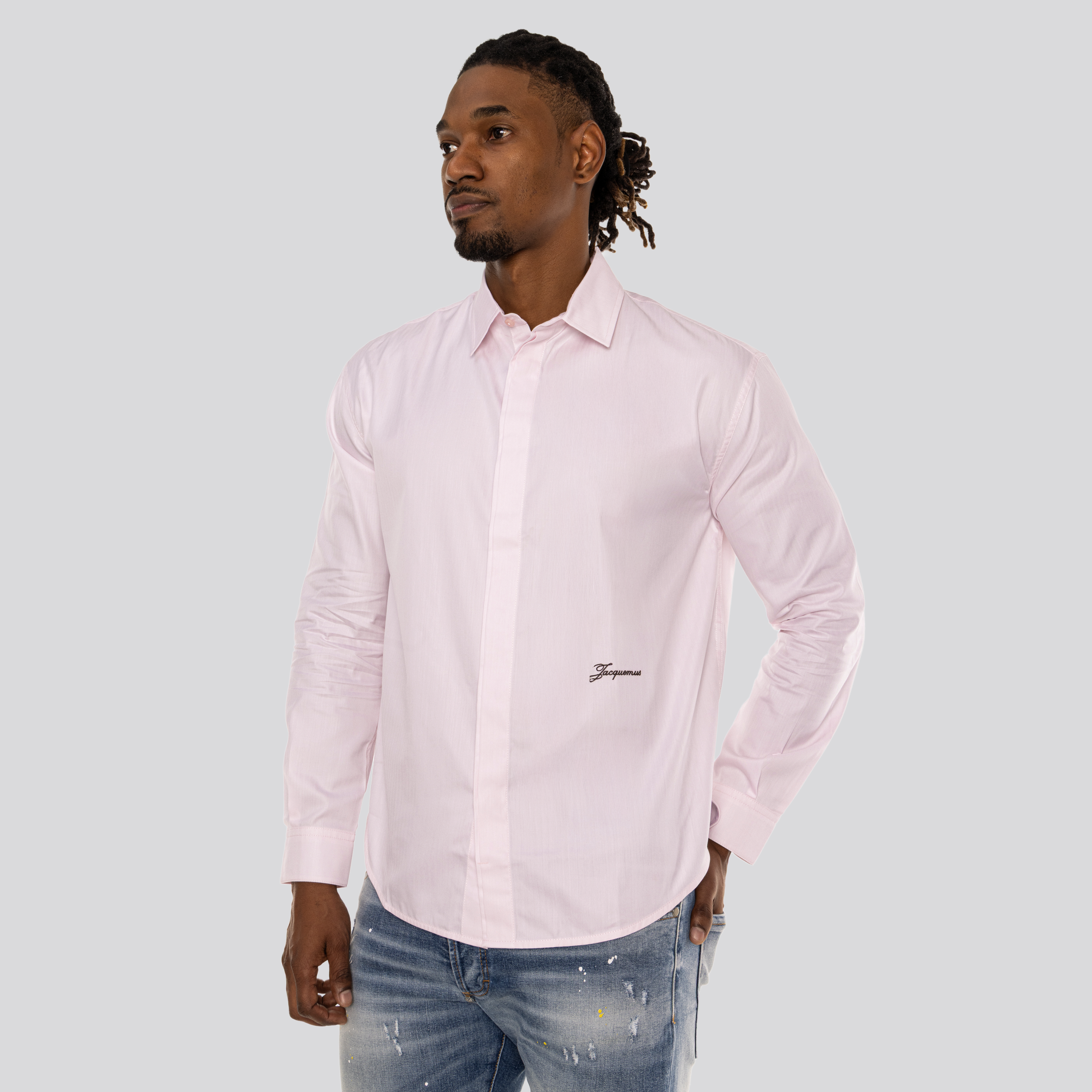 Camisa Rosada Jacquemus La Chemise Simon