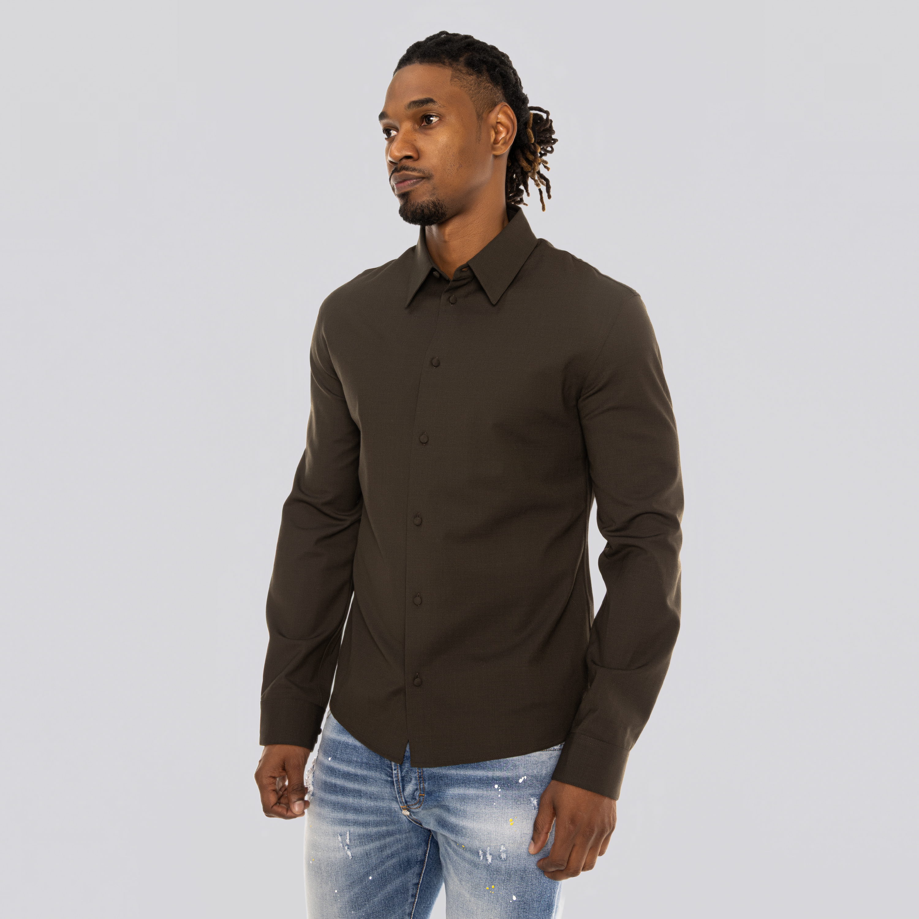 Camisa Khaki Jacquemus La Chemise Mondani