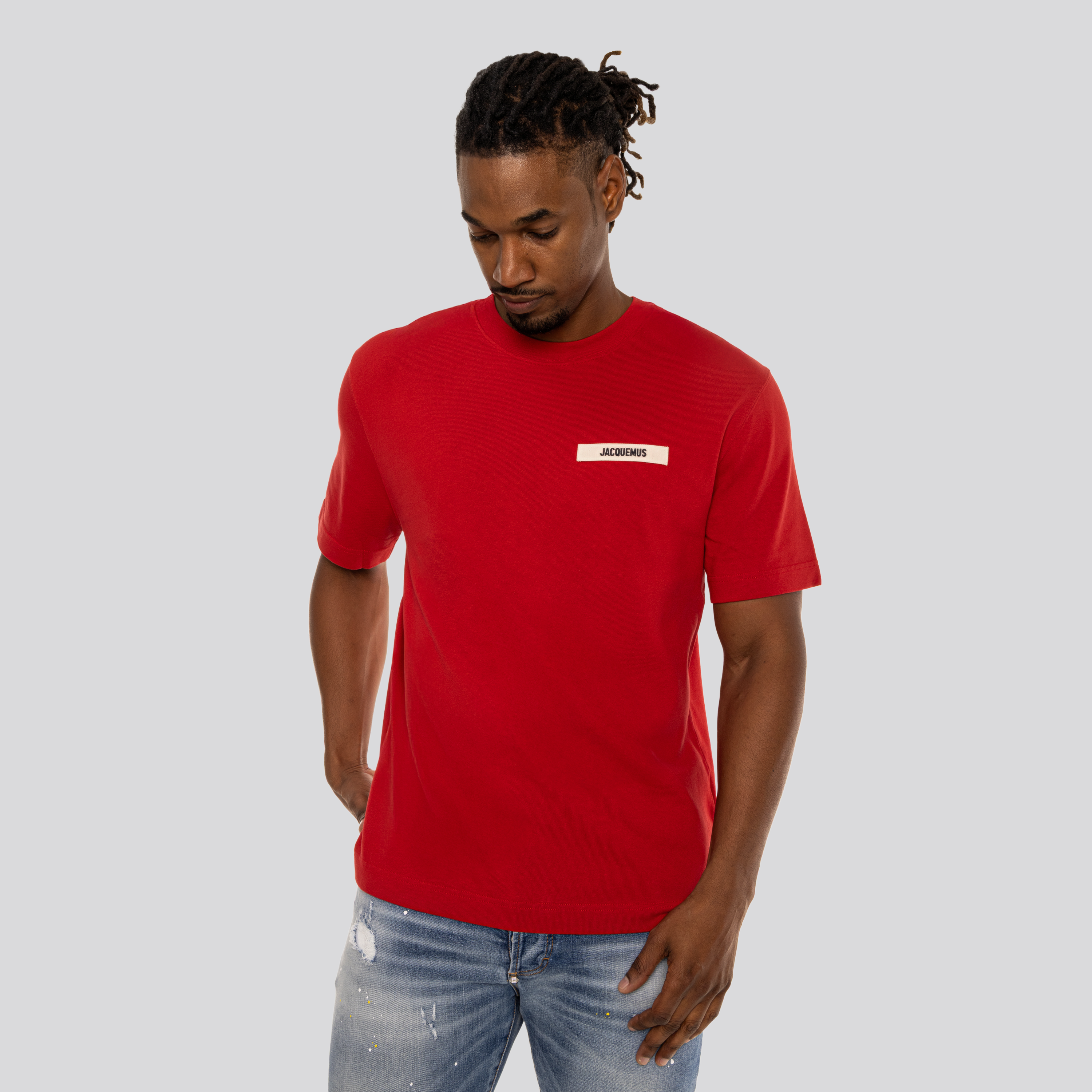 Camiseta Rojo Jacquemus Le Tshirt Gros Grain