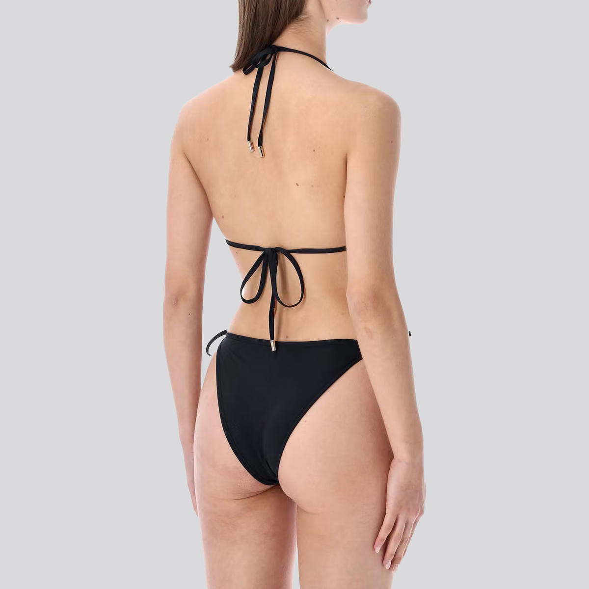 Bikini Negro Marine Serre Triangle Moon