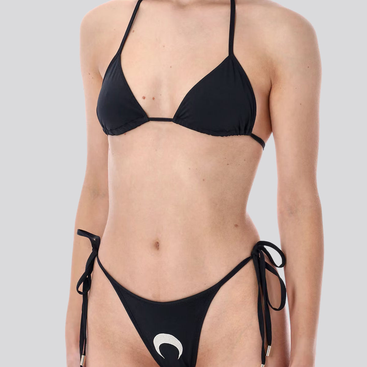 Bikini Negro Marine Serre Triangle Moon