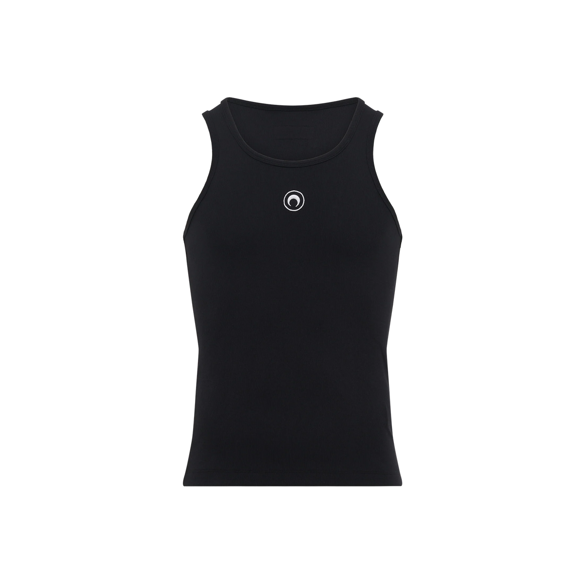 Top Negro Marine Serre Moon Logo Ribbed