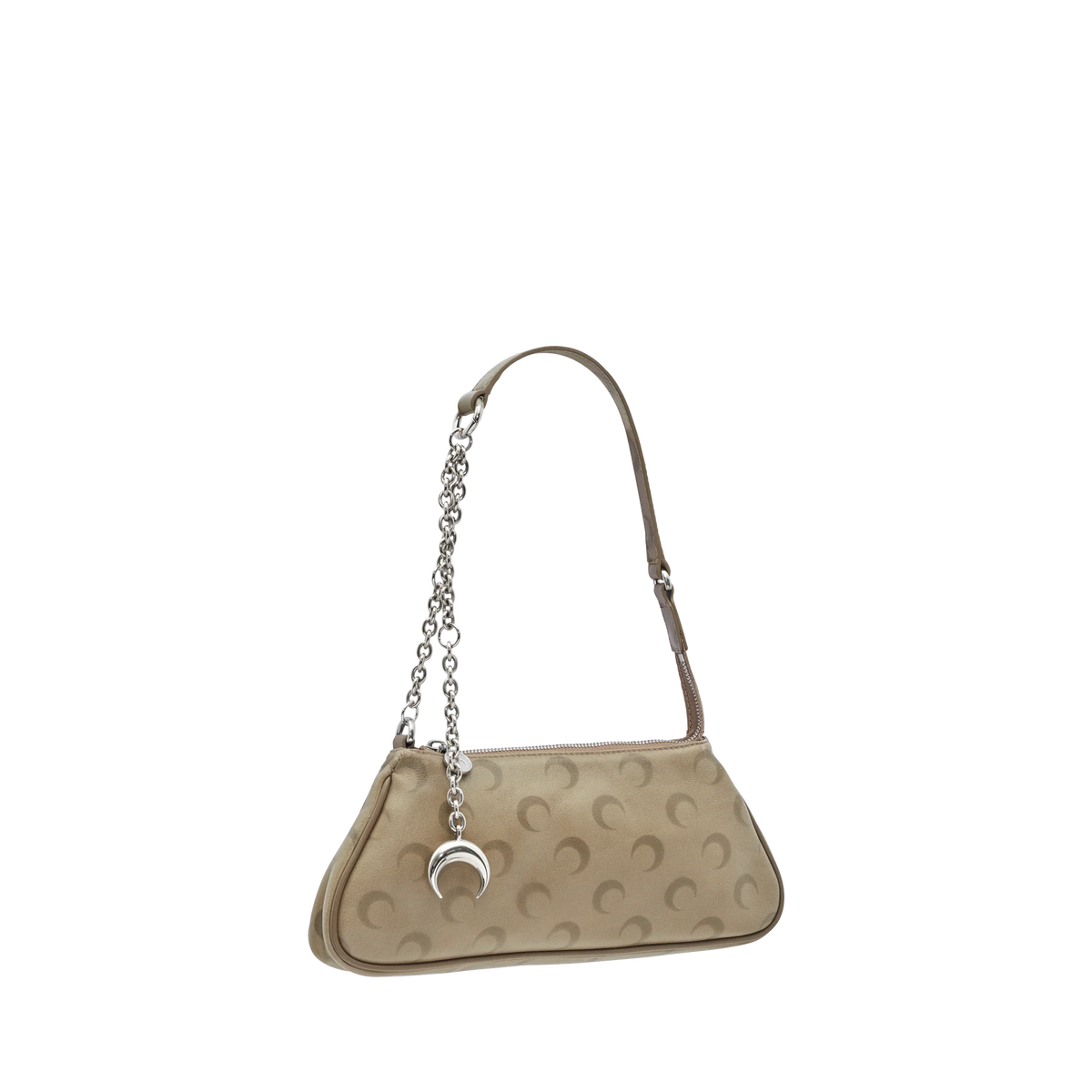 Cartera Beige Marine Serre Faded Leather Moon
