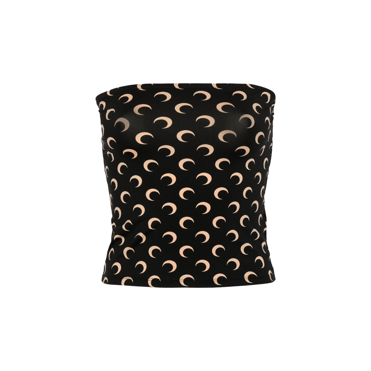 Top Negro Marine Serre Moon Printed Tubed