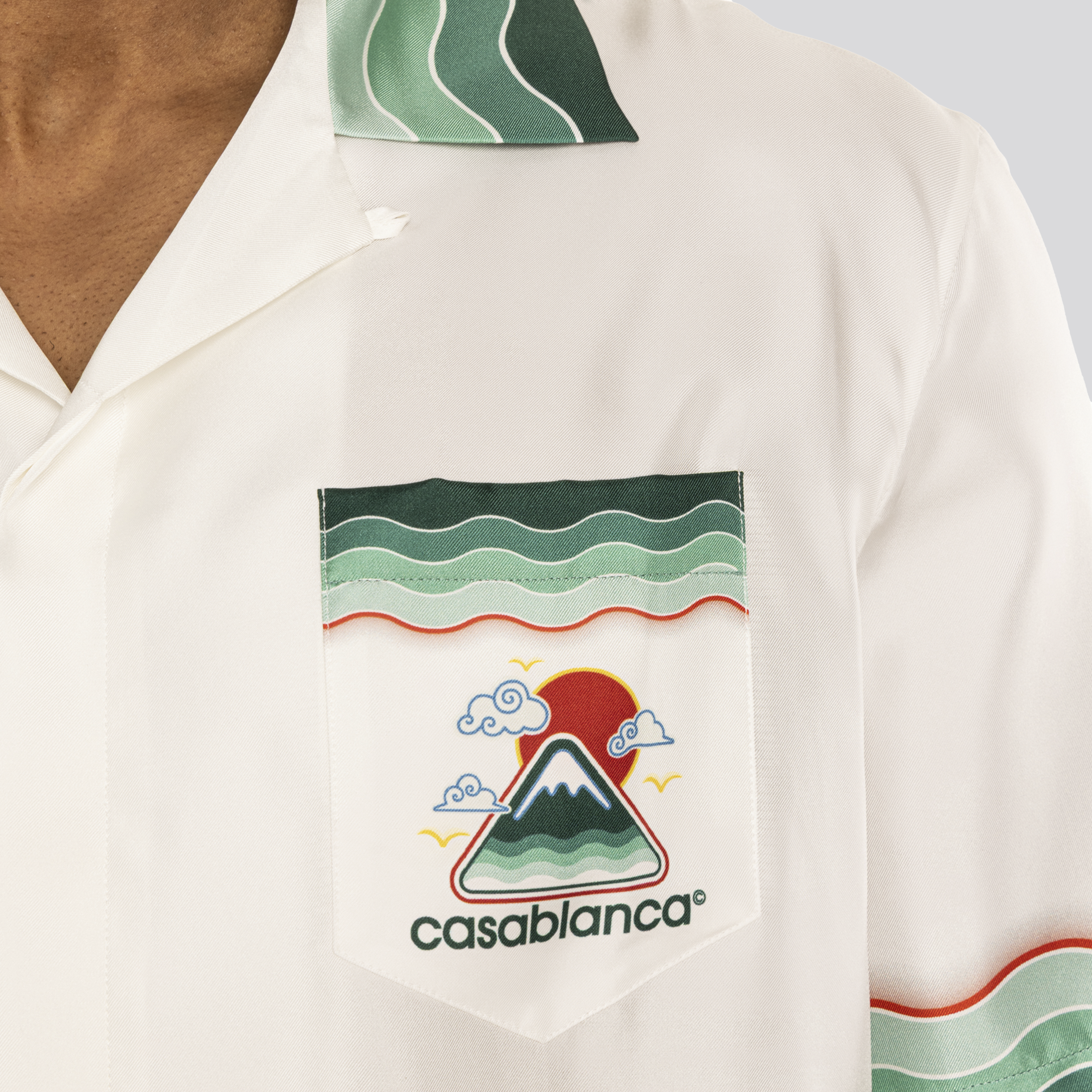 Camisa Blanca Casablanca Montagne Ondulee