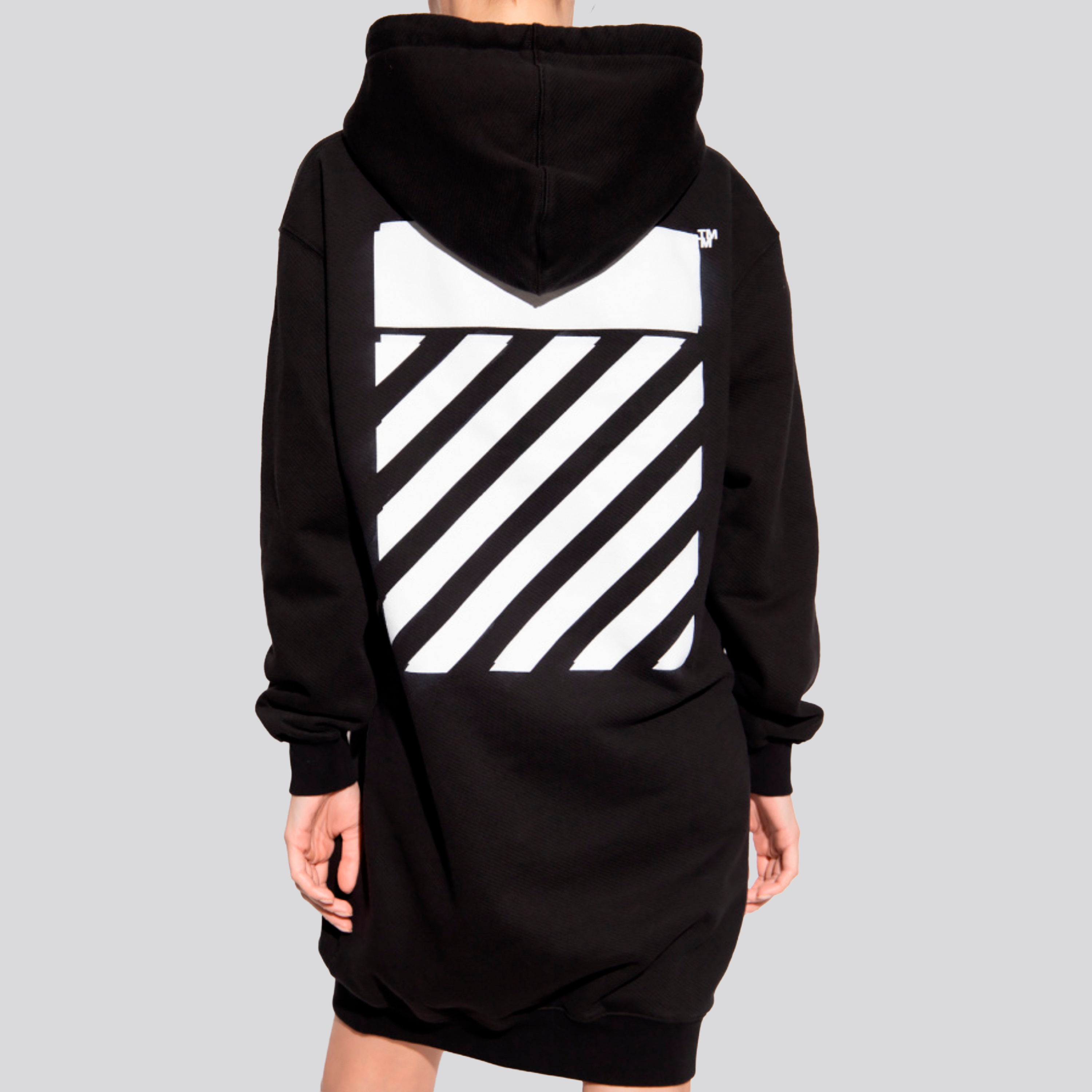 Vestido Negro Off-White Diag