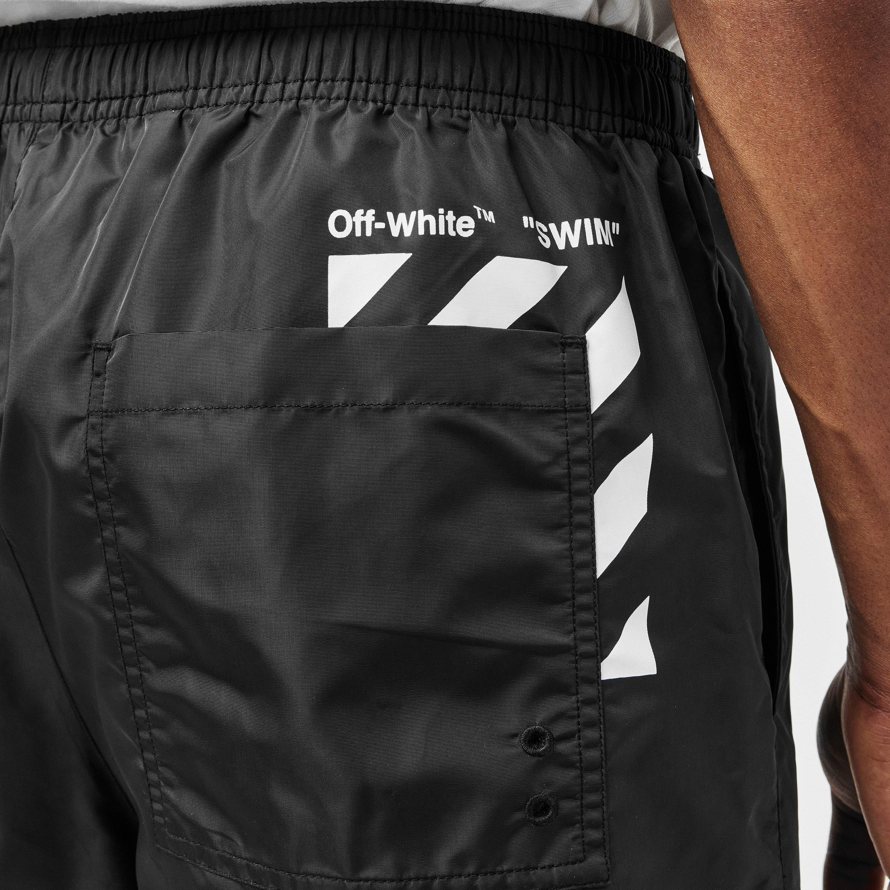 Pantaloneta Negra Off-White Swim