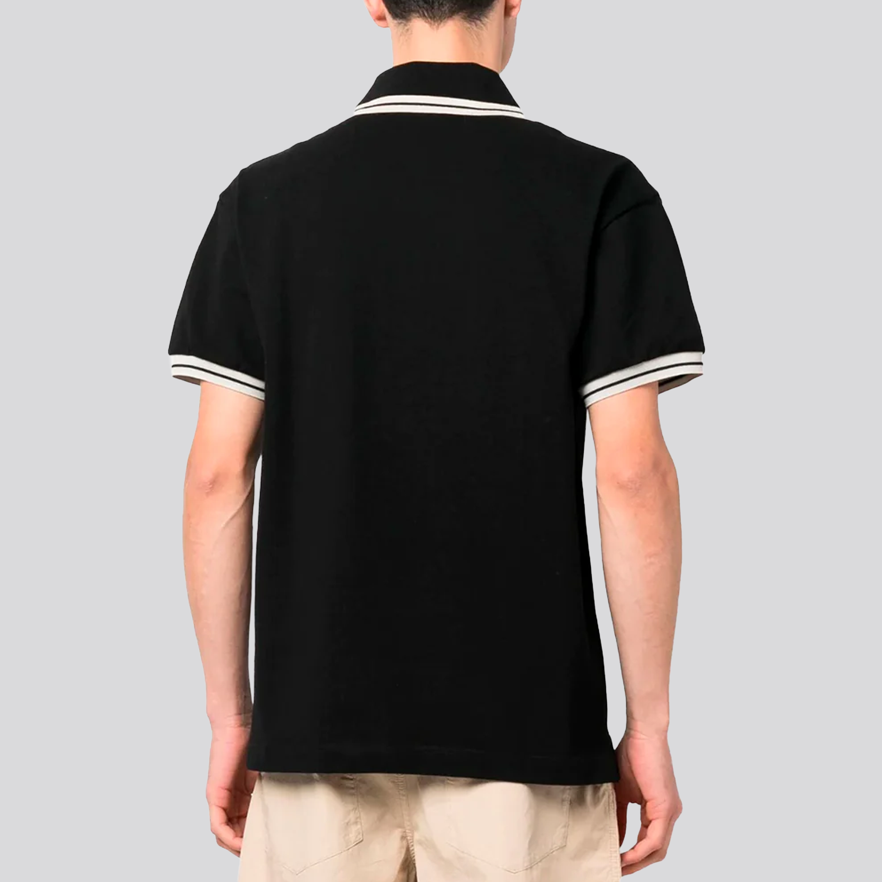 Camiseta Tipo Polo Negro Palm Angels Classic Logo