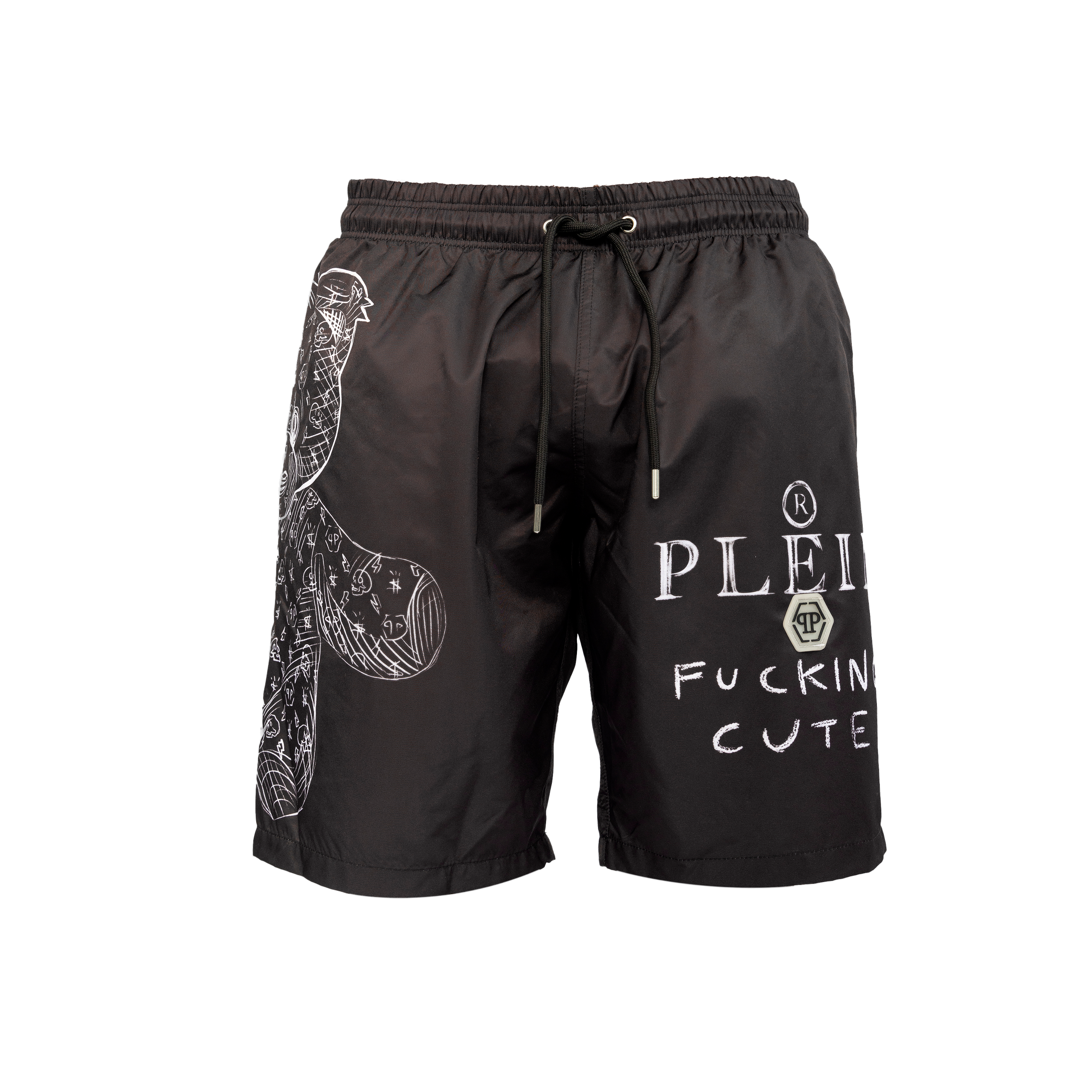 Pantaloneta Negra Philipp Plein Teddy Bear