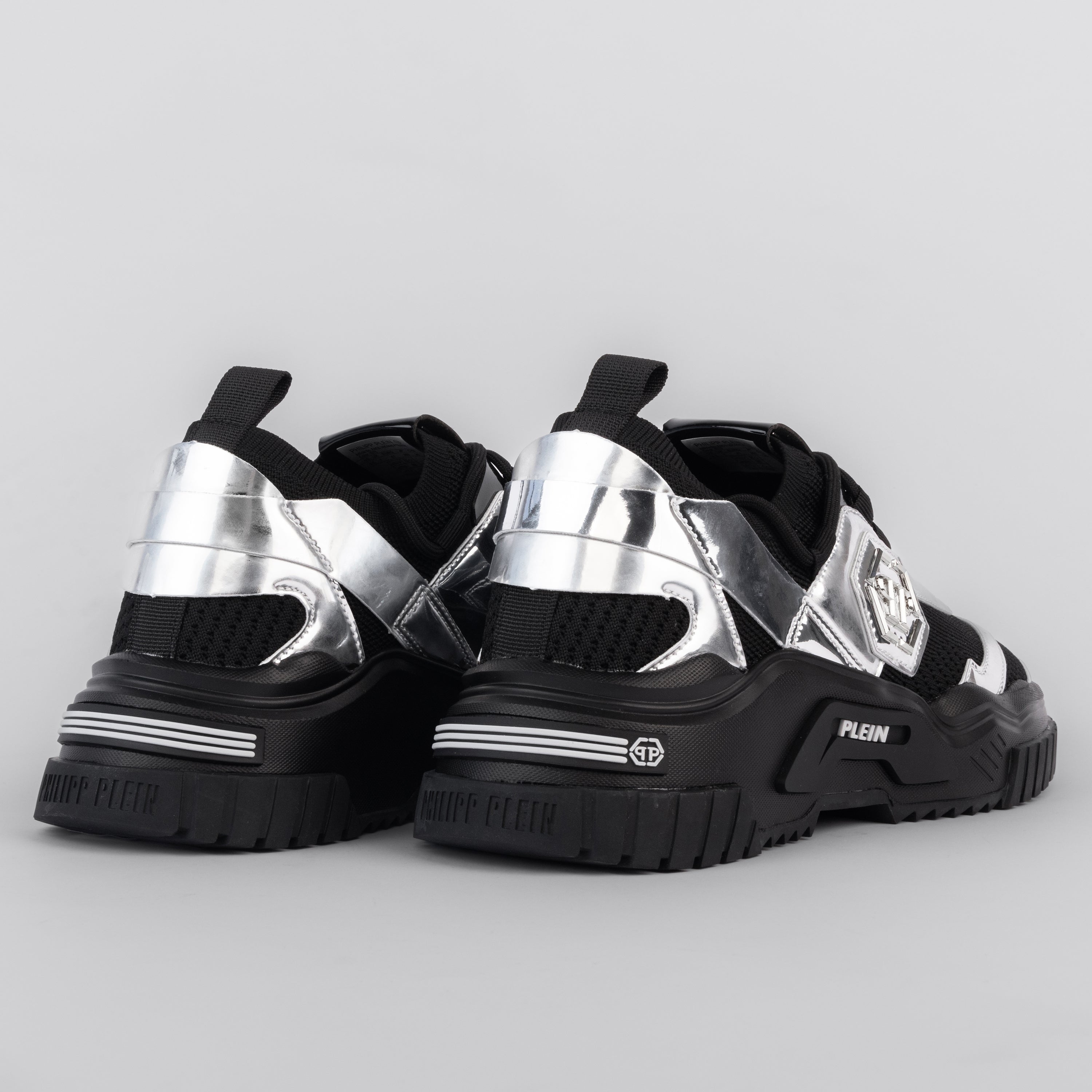 Sneakers Negros Plateados Philipp Plein Predator