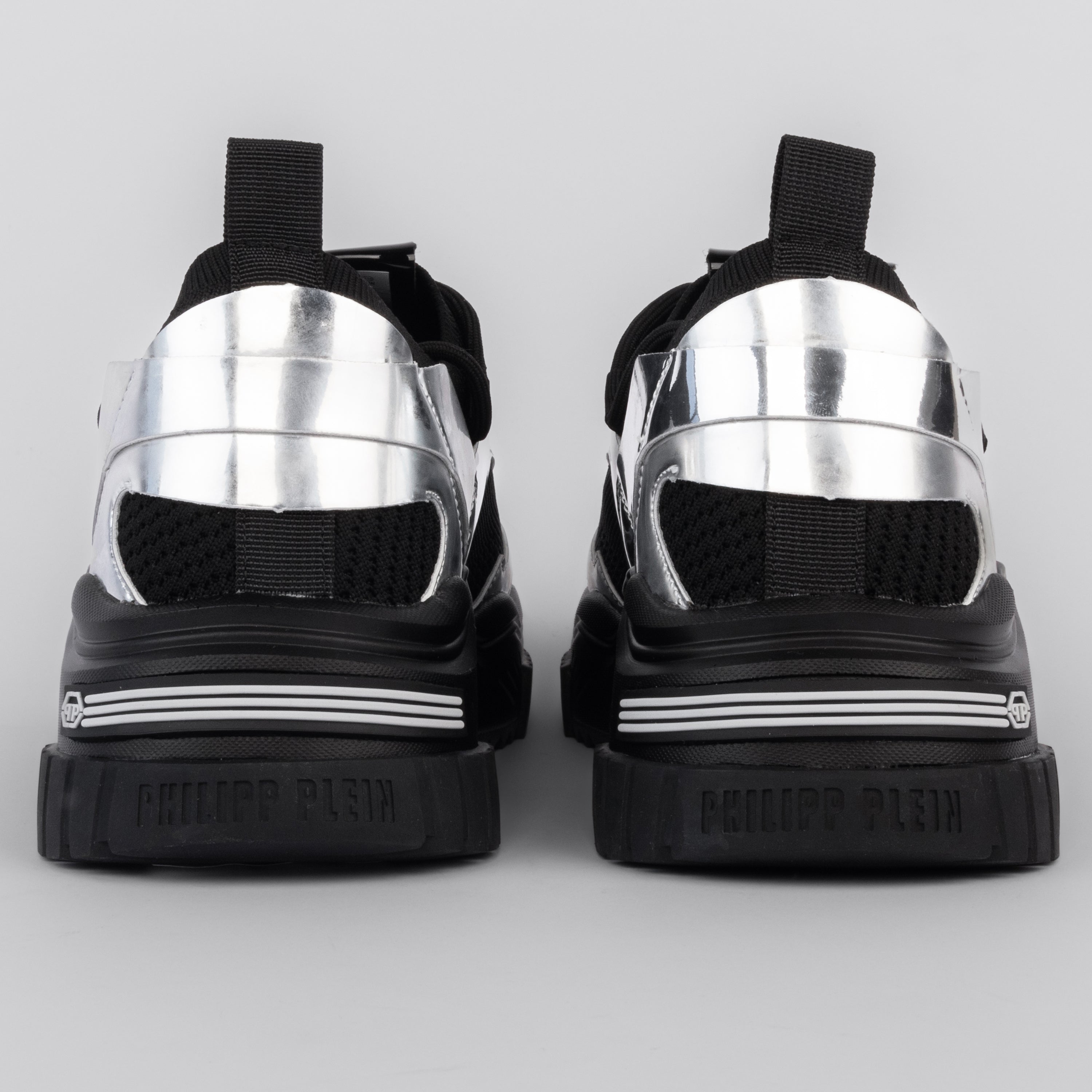 Sneakers Negros Plateados Philipp Plein Predator