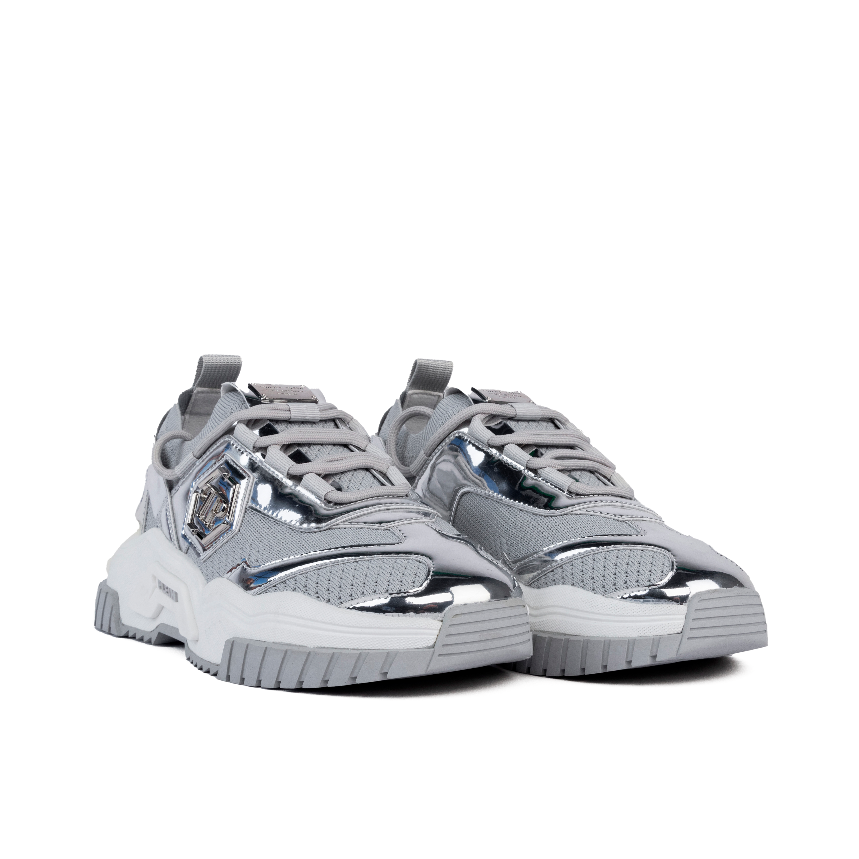 Sneakers Plateados Philipp Plein Predator