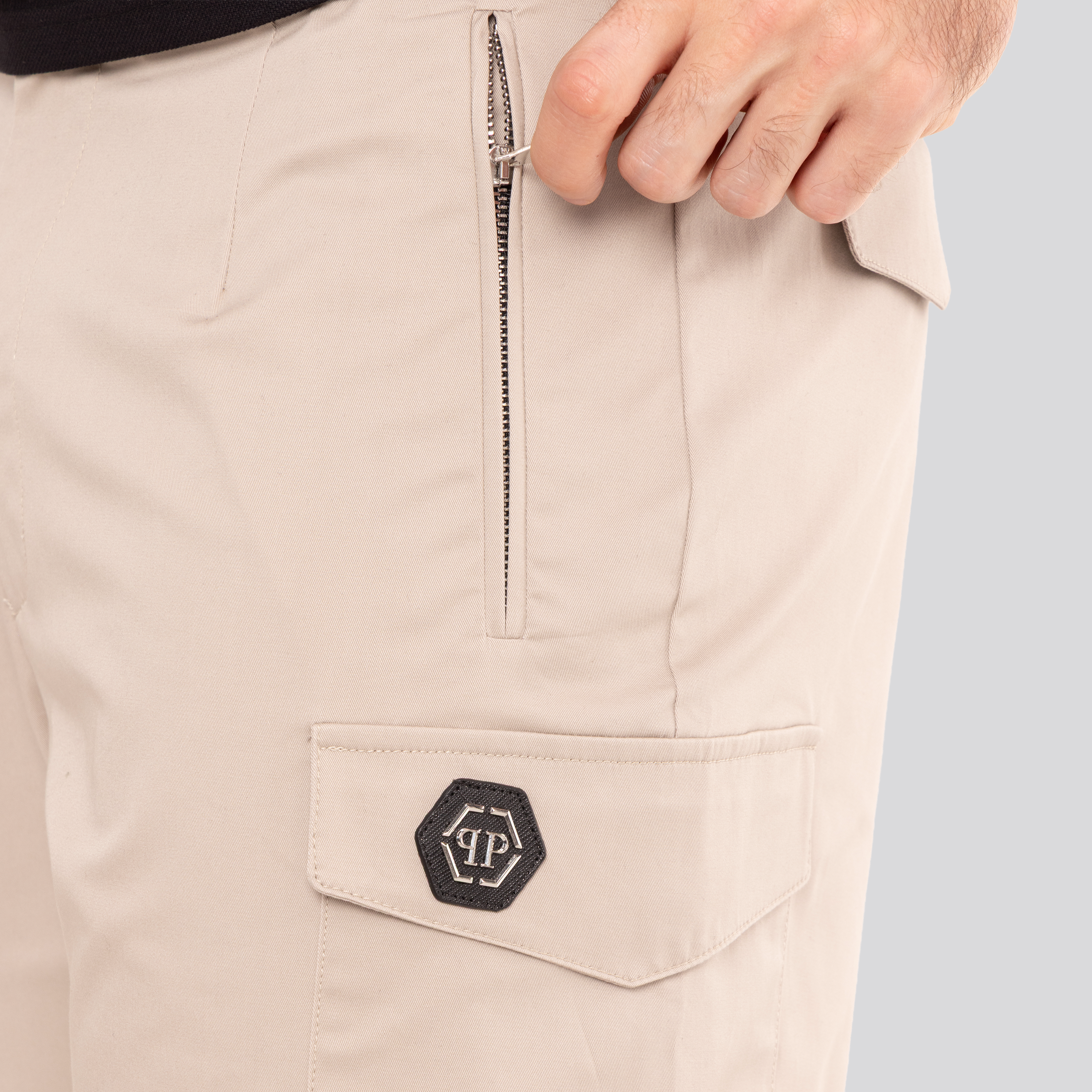 Short Beige Philipp Plein Cargo