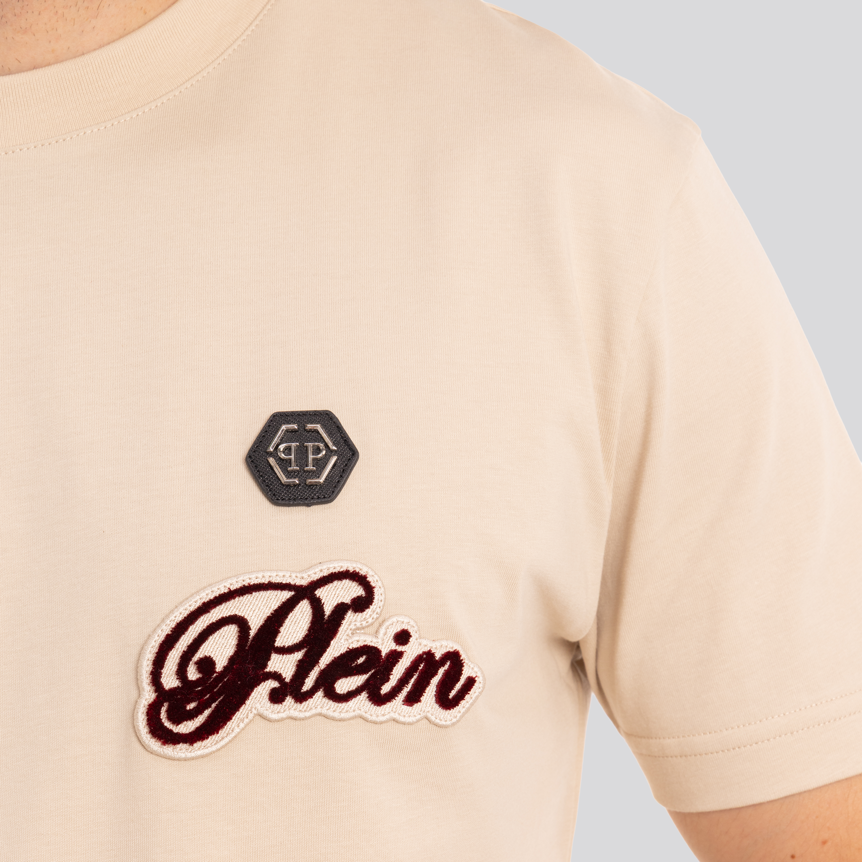 Camiseta Beige Philipp Plein Signature