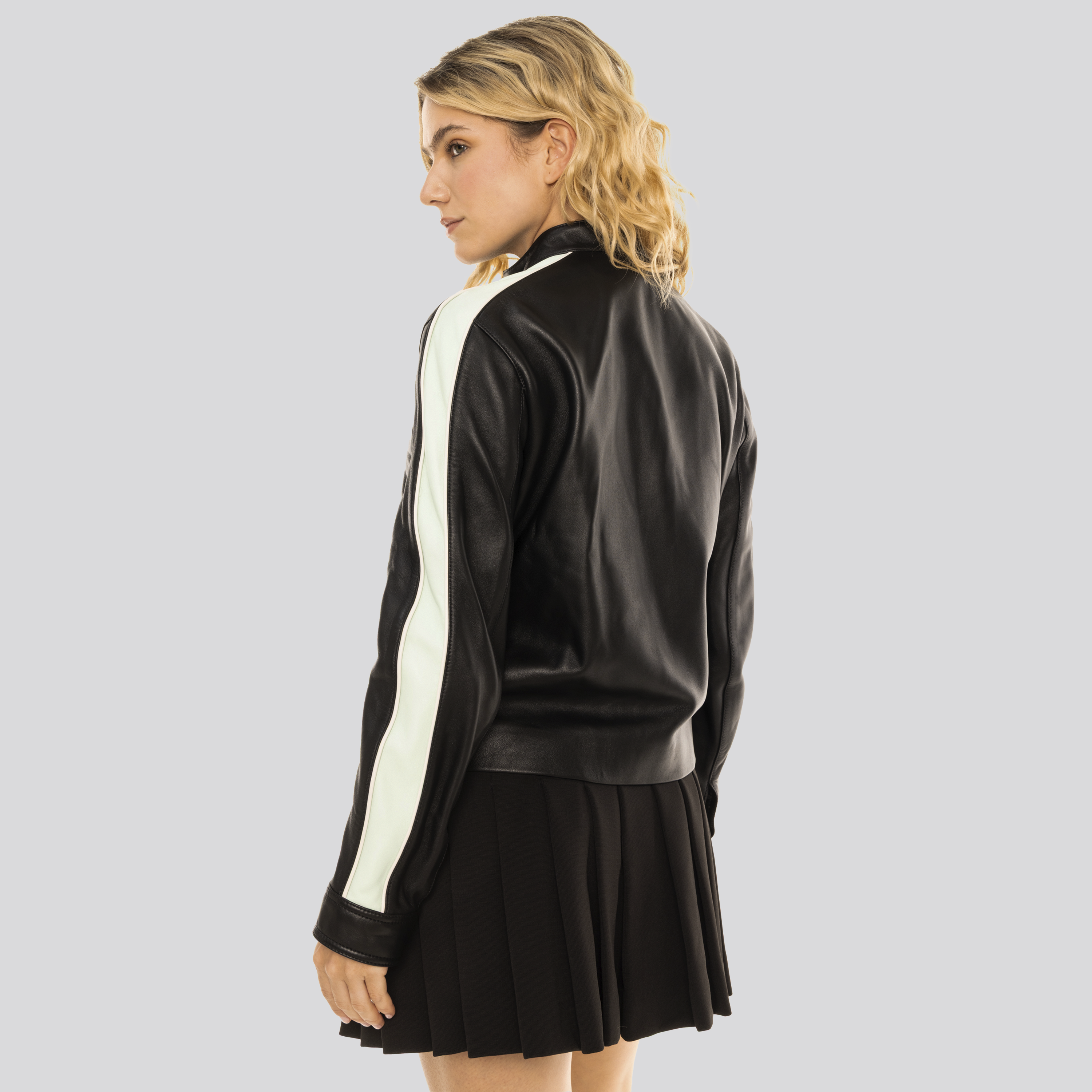 Chaqueta Negra Casablanca Leather Jacket