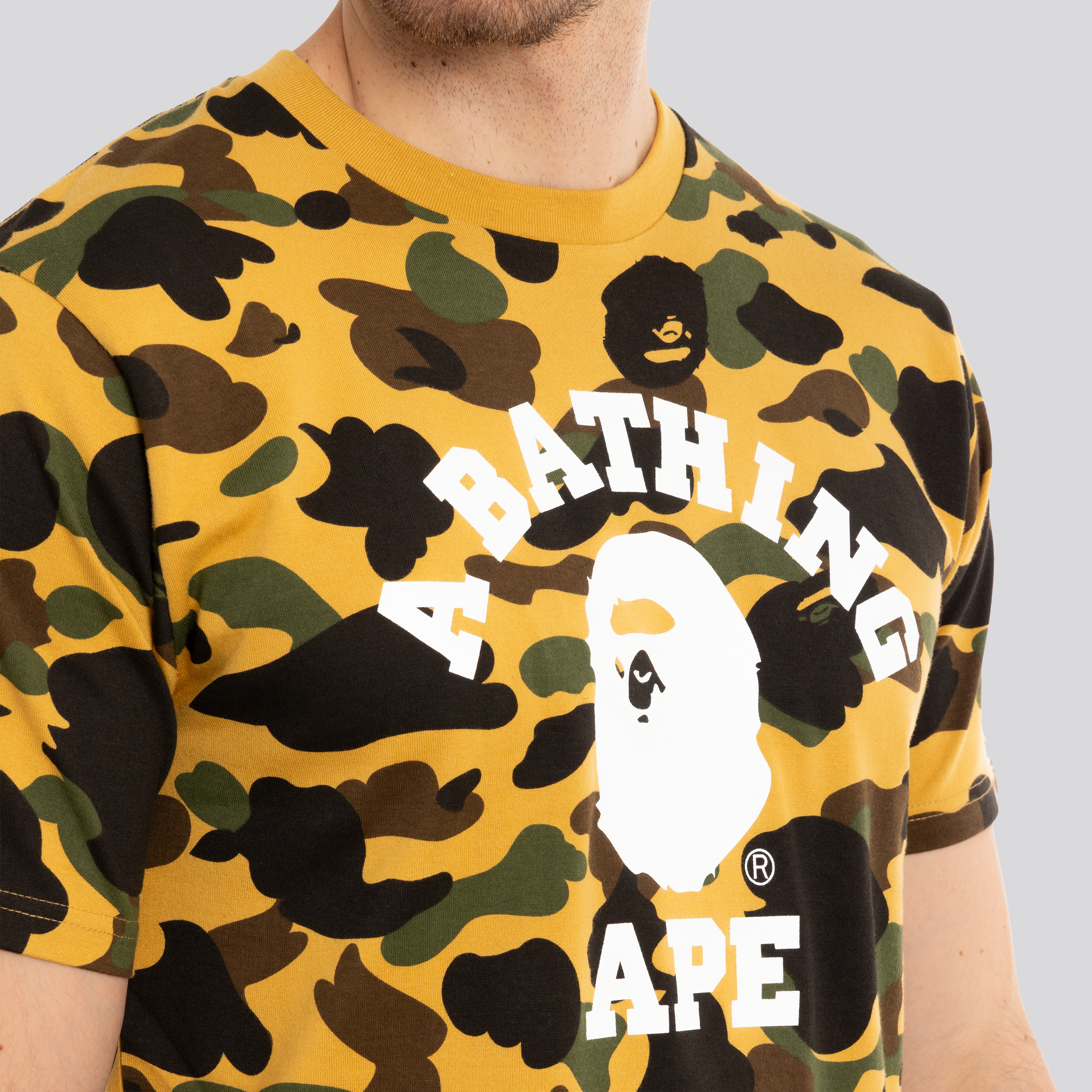 Camiseta Amarillo BAPE 1st Camo College