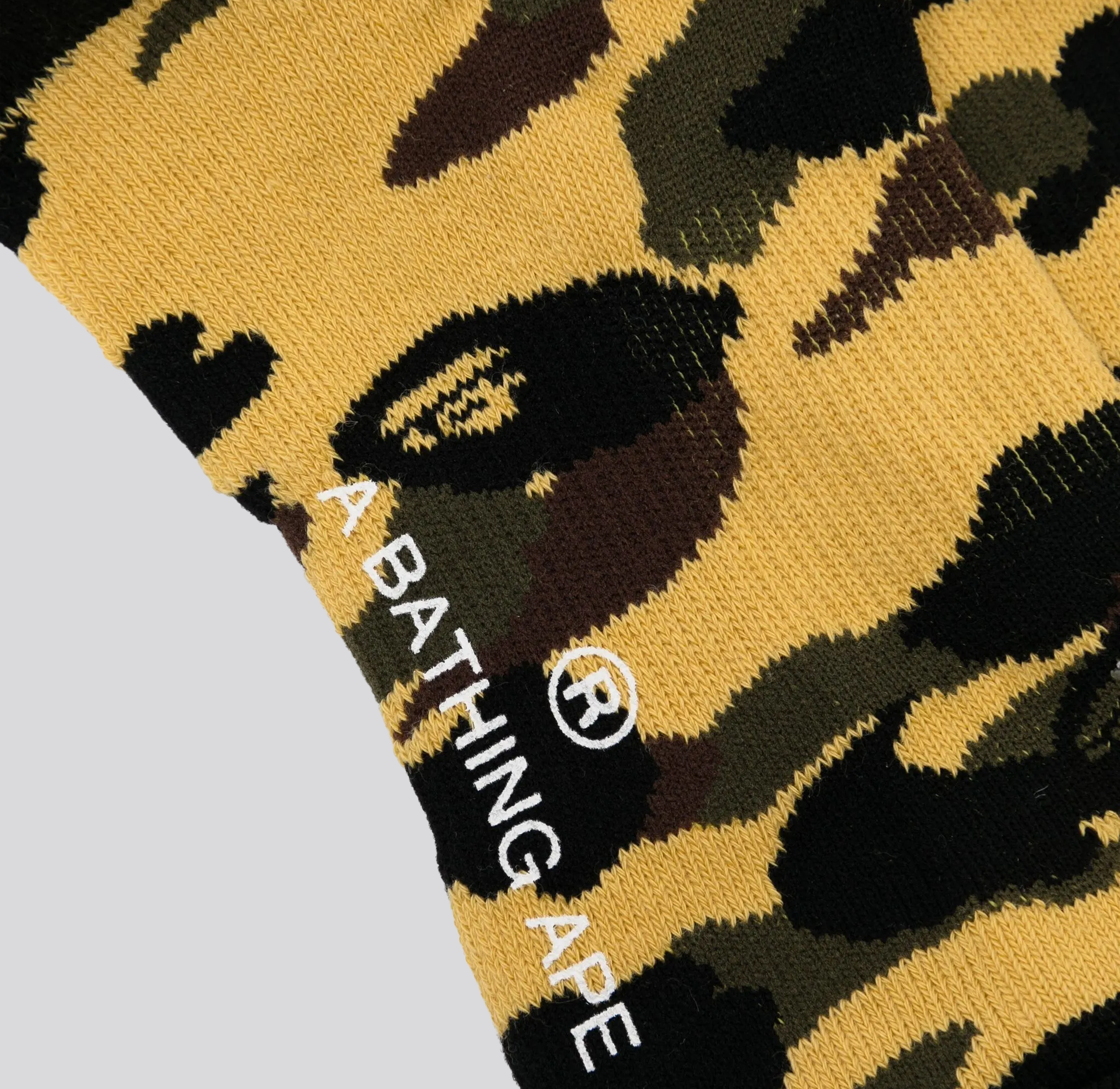 Medias Amarillas BAPE 1st Camo Ape Head