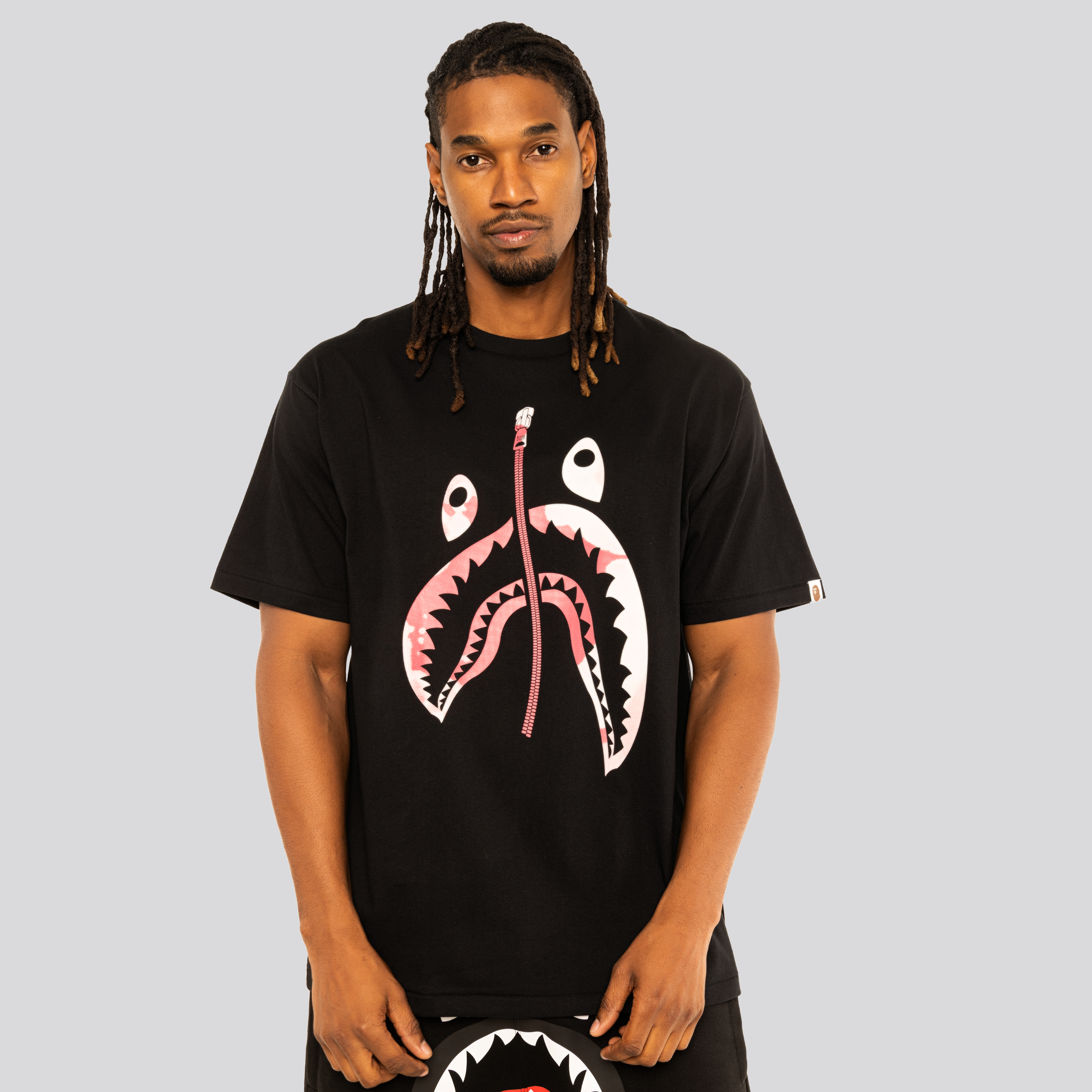 Camiseta Negra BAPE Dyw Twist Shark