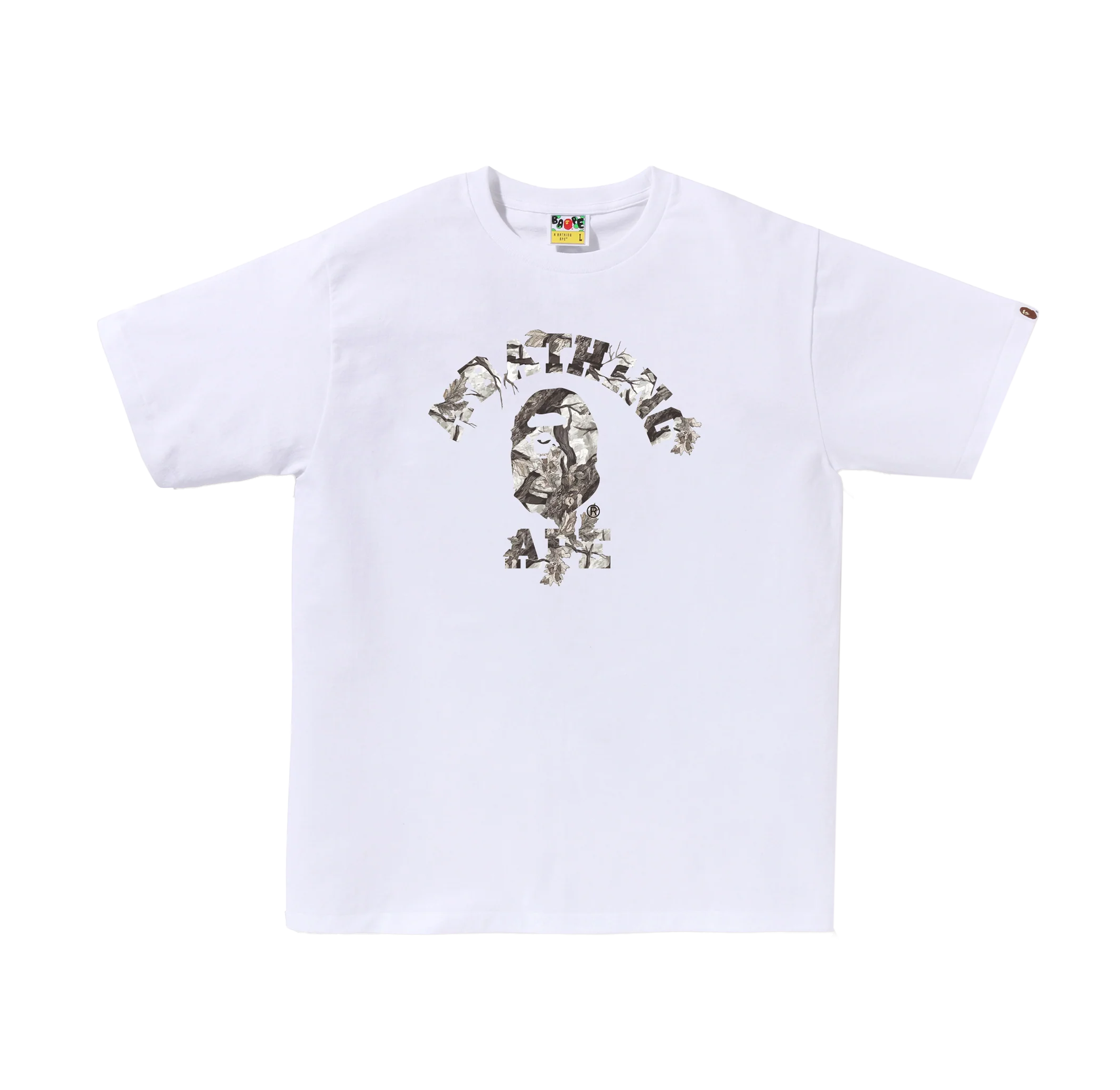 Camiseta Blanca BAPE Tree Edge Camo