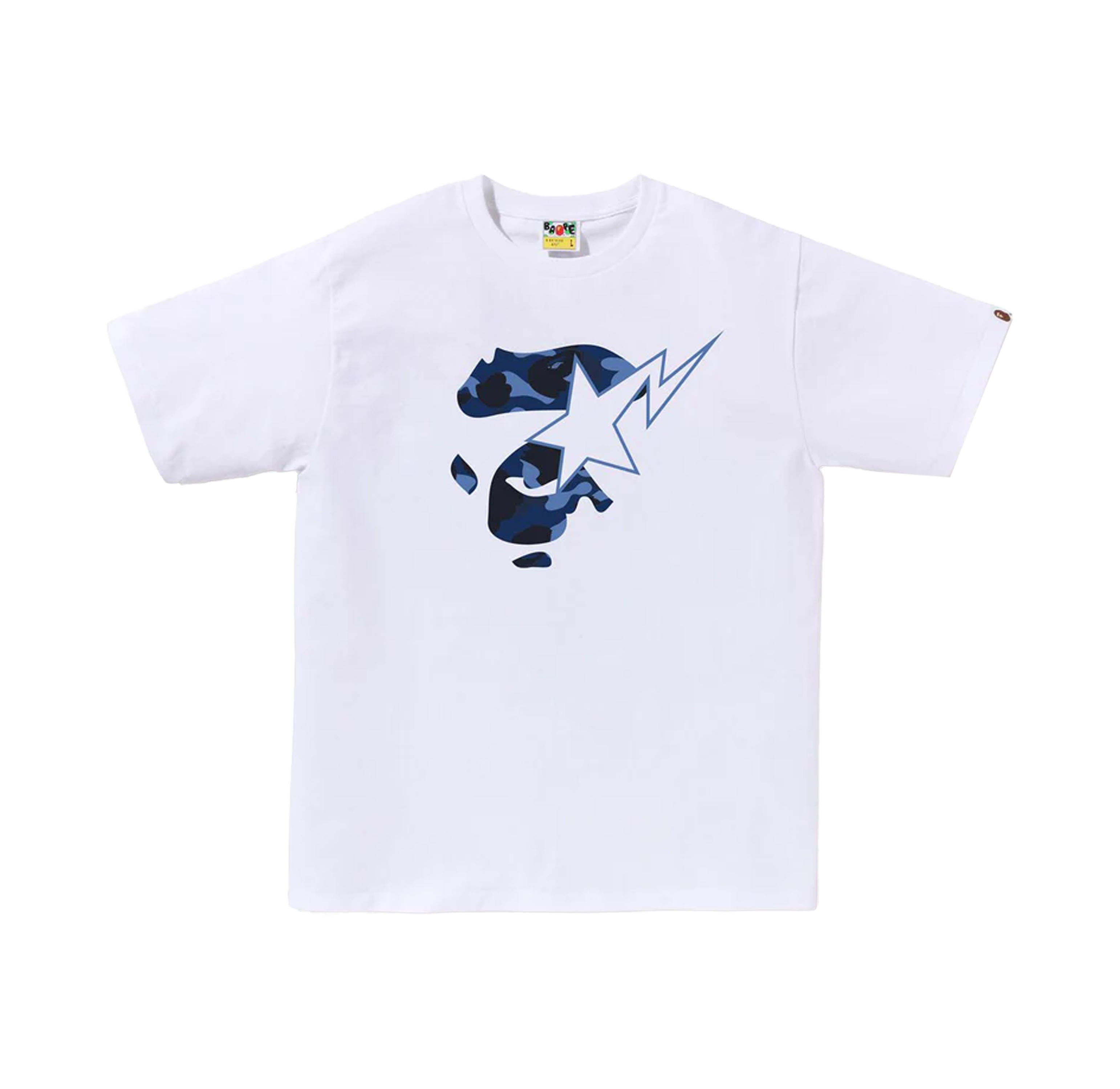 Camiseta Blanca BAPE Ape Face Star