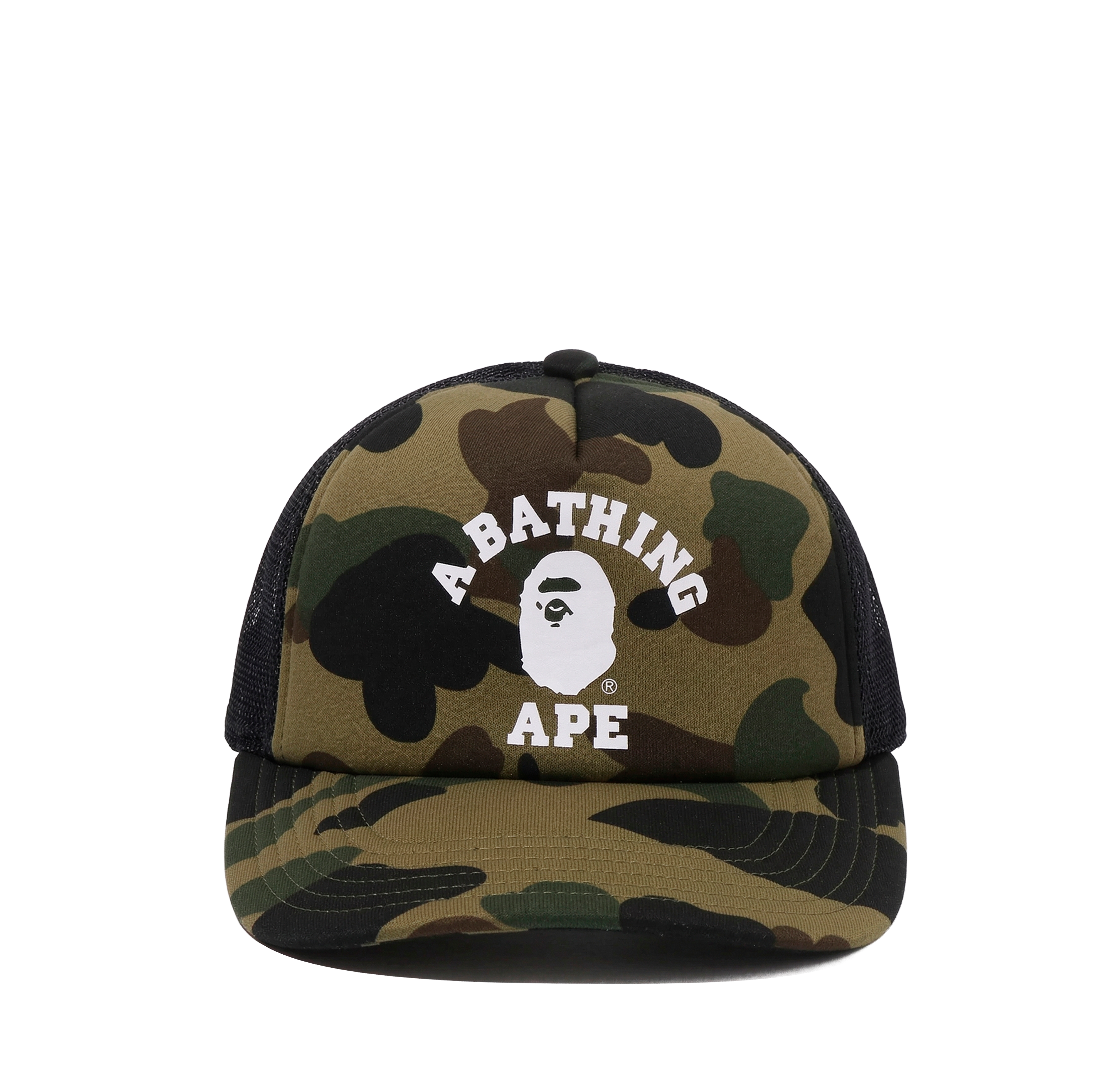 Gorra Verde BAPE 1st Camo College Mesh