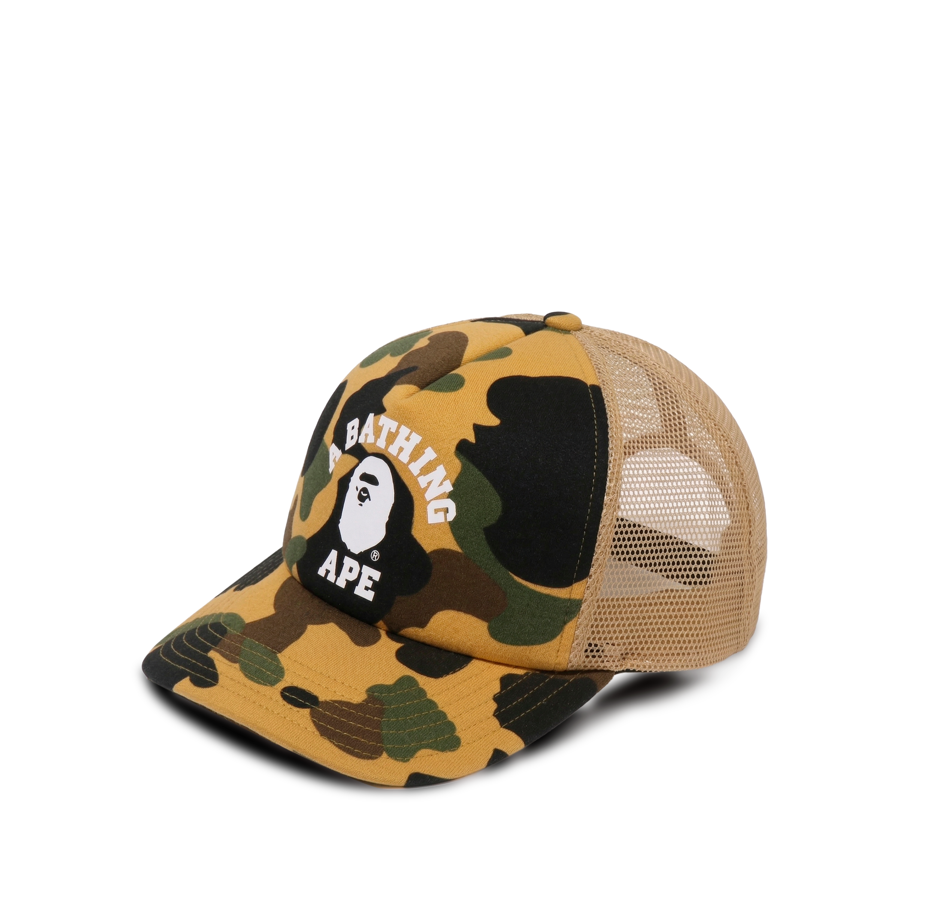 Gorra Amarillo BAPE 1st Camo College Mesh