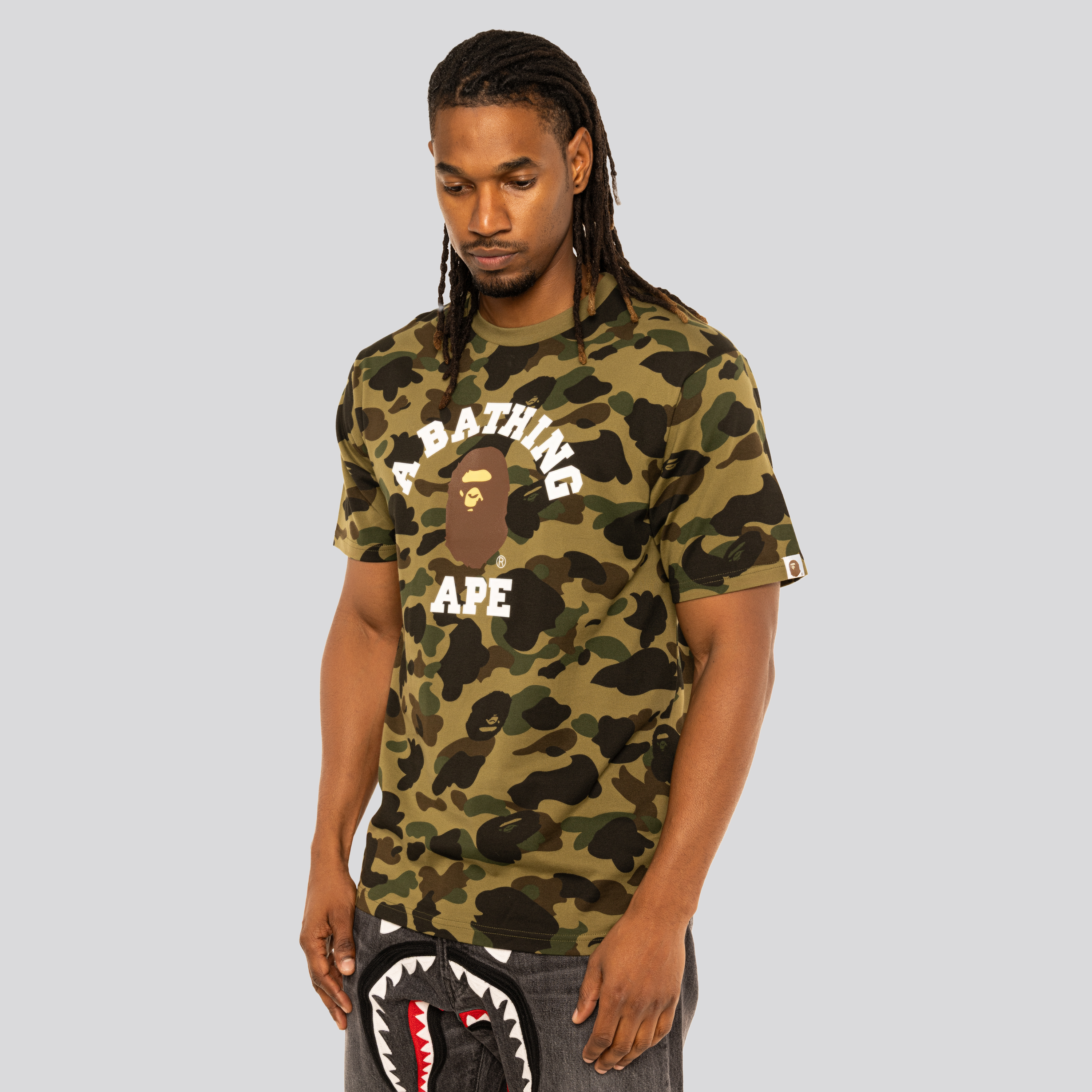 Camiseta Verde BAPE Camo 1st College