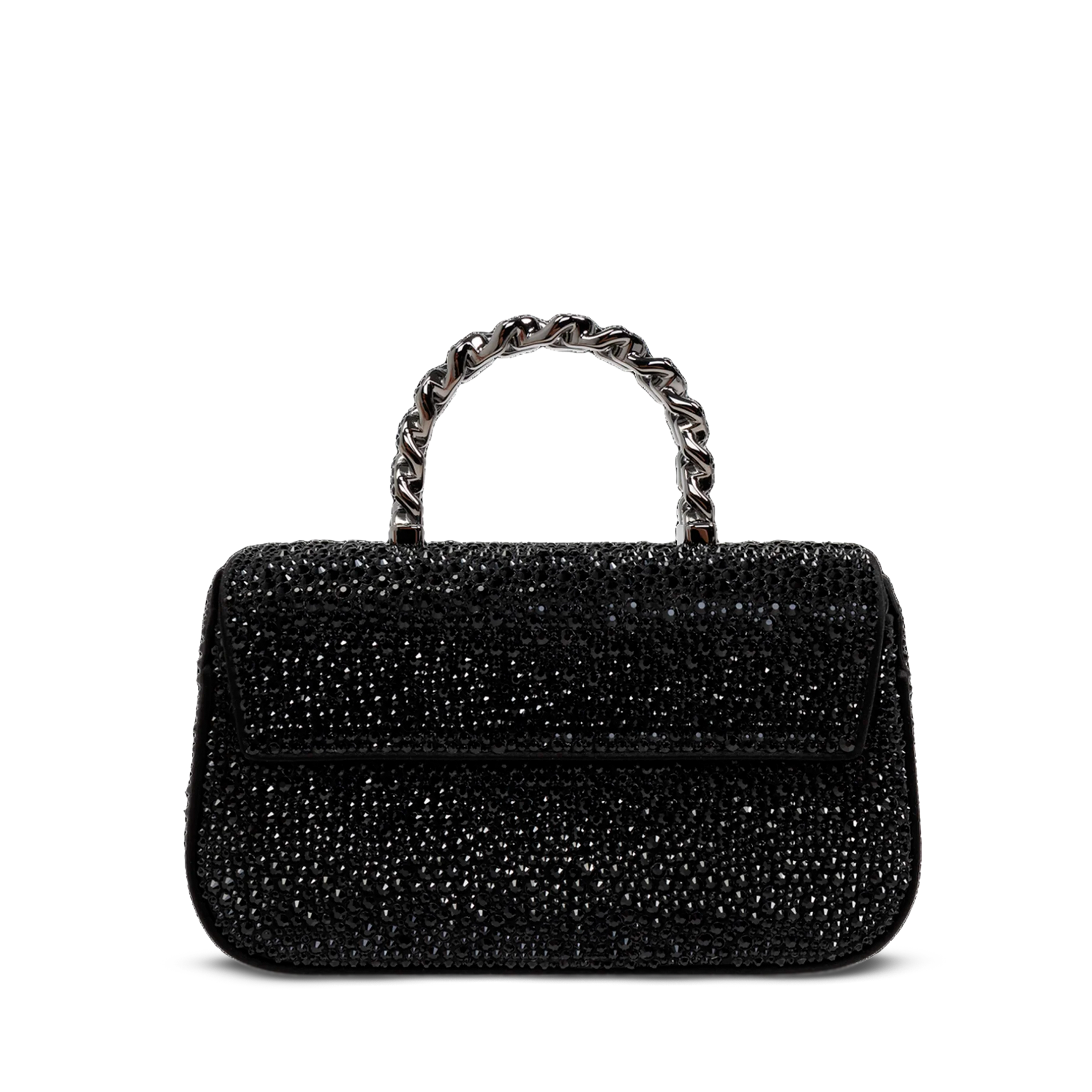Cartera Negra Versace Rhinestones