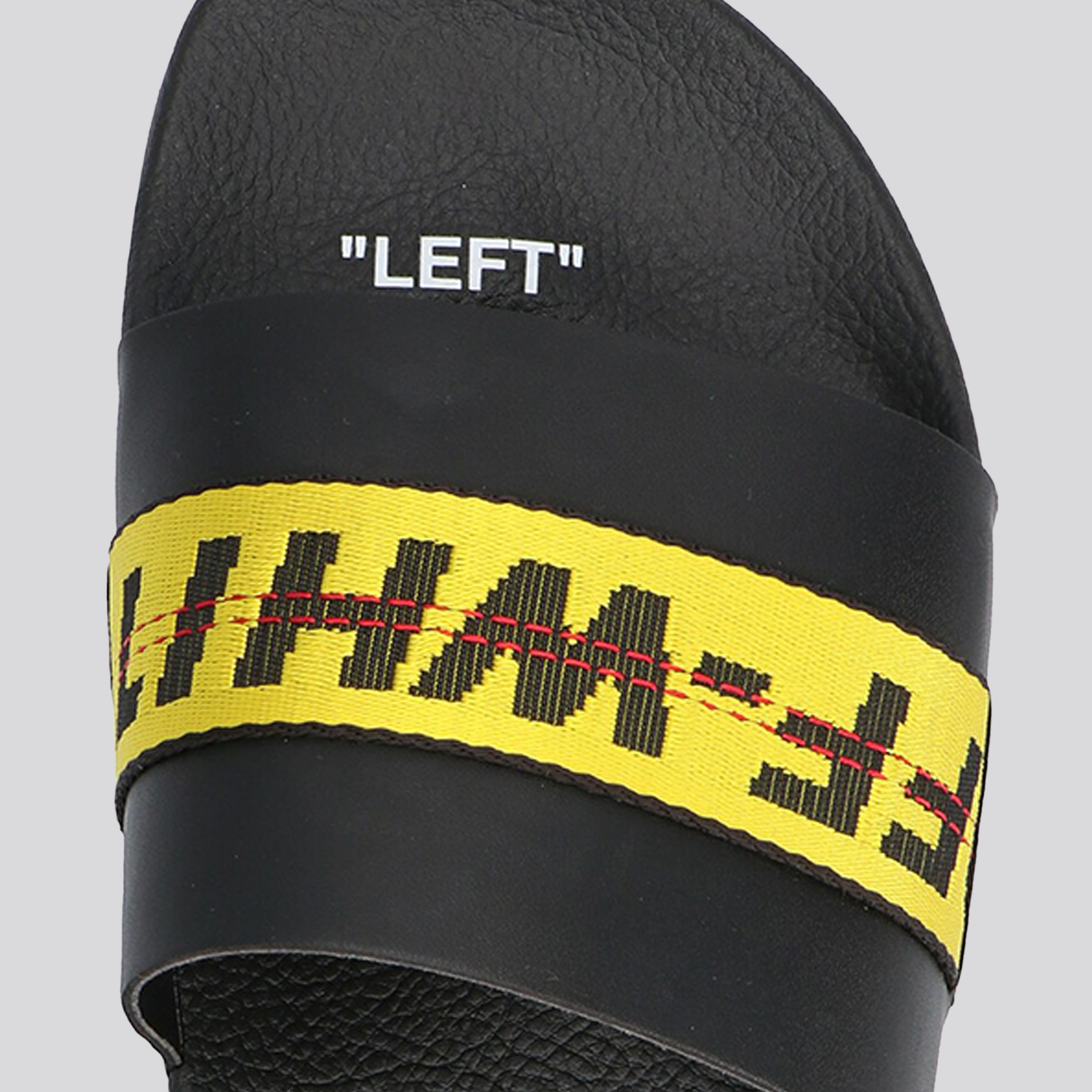 Sandalias Negras Off-White Industrial Logo