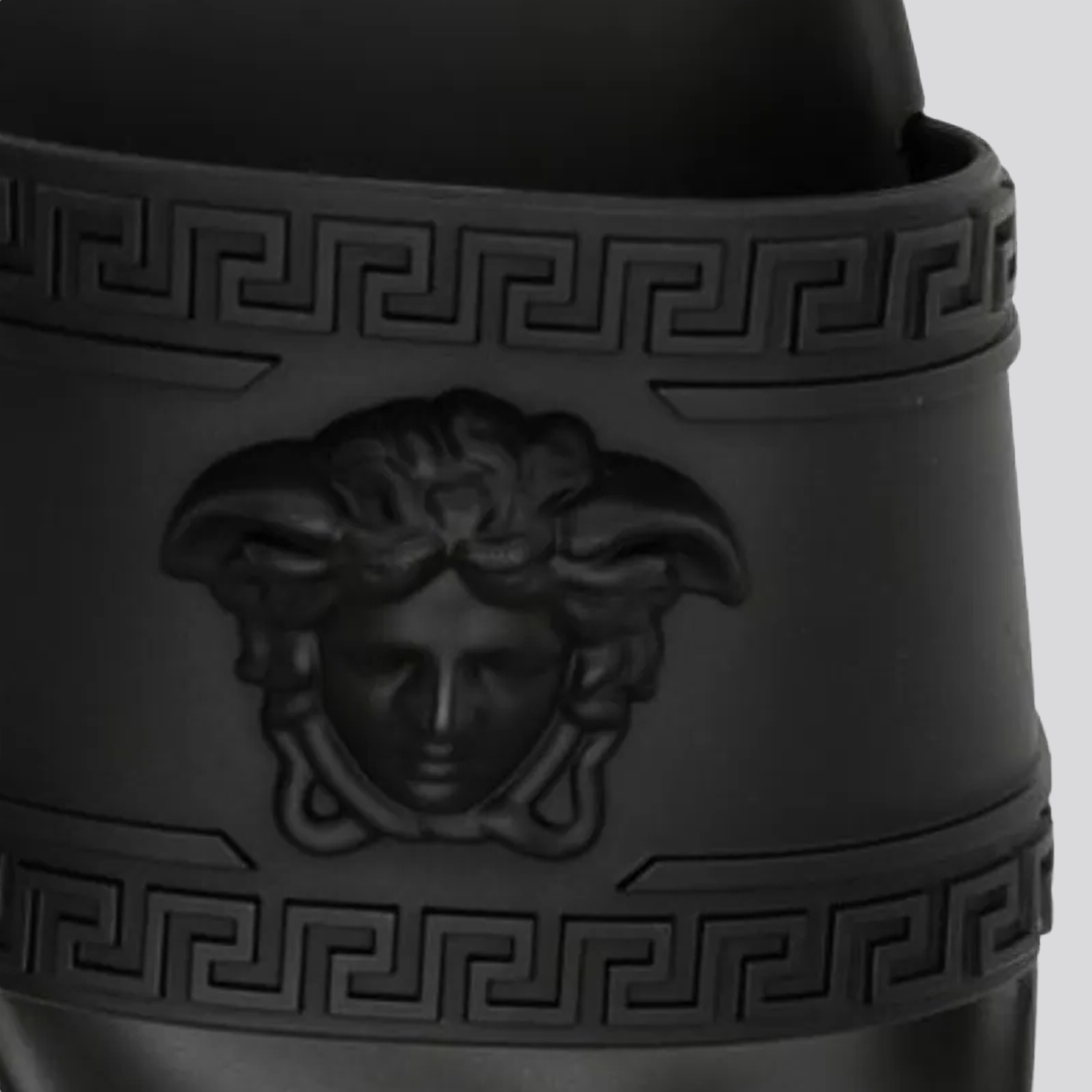 Sandalias Negras Versace Medusa