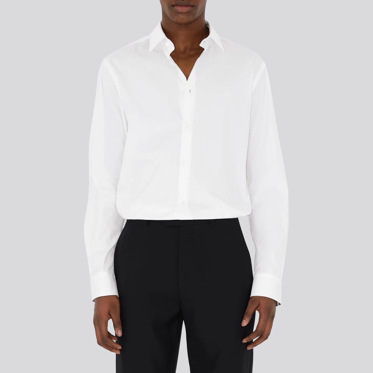 Camisa Blanca Burberry Equestrian Knight