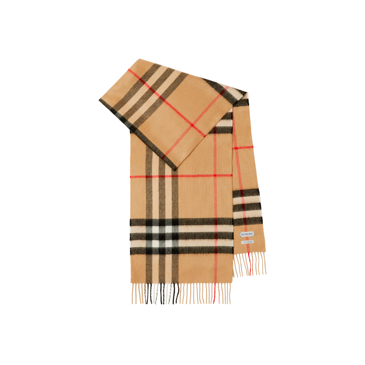 Bufanda Beige Burberry Vintage Check Cashmere
