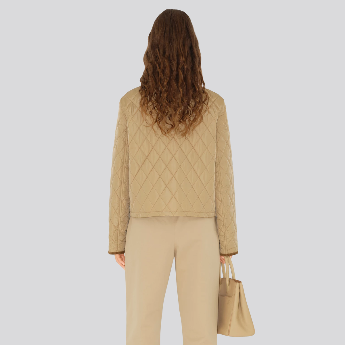 Chaqueta Beige Burberry Quilted