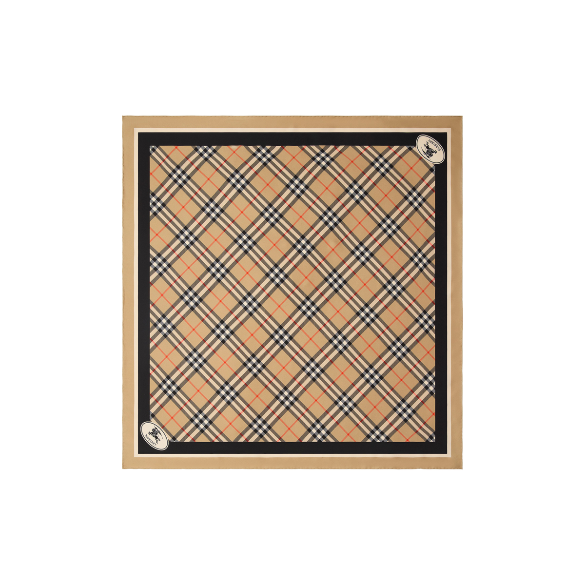Bufanda Beige Burberry Check Silk