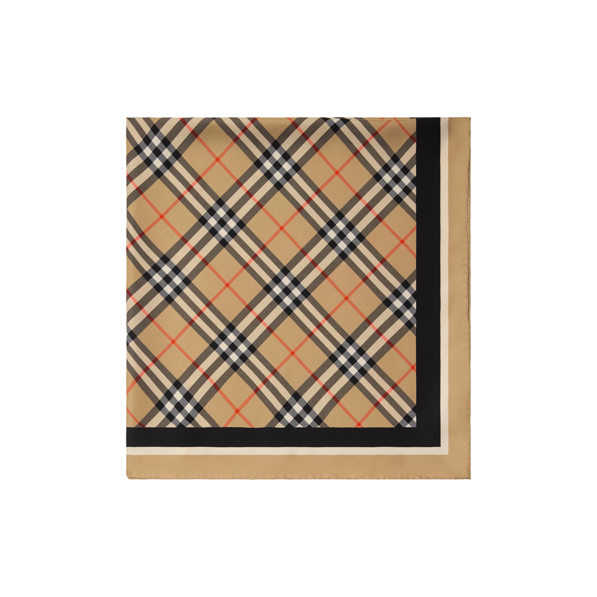 Bufanda Beige Burberry Check Silk