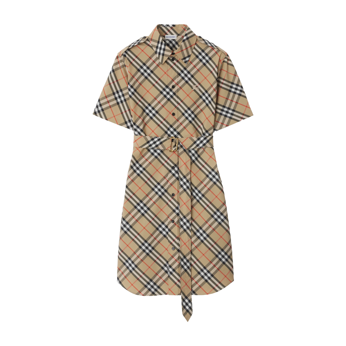 Vestido Beige Burberry Vintage Check