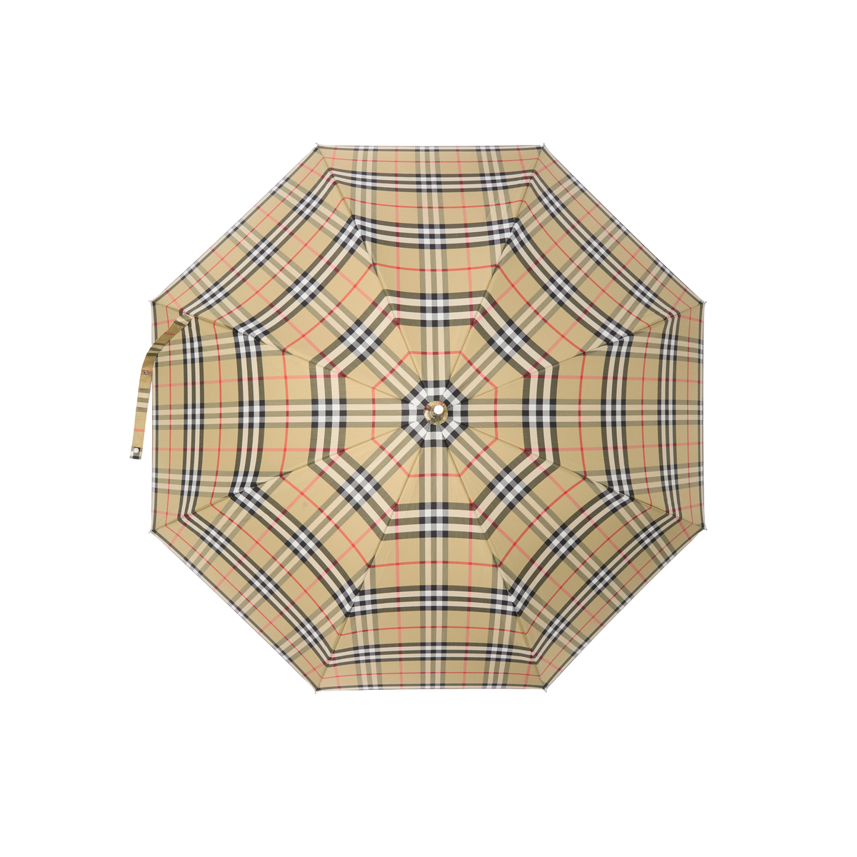 Sombrilla Beige Burberry Check Walking