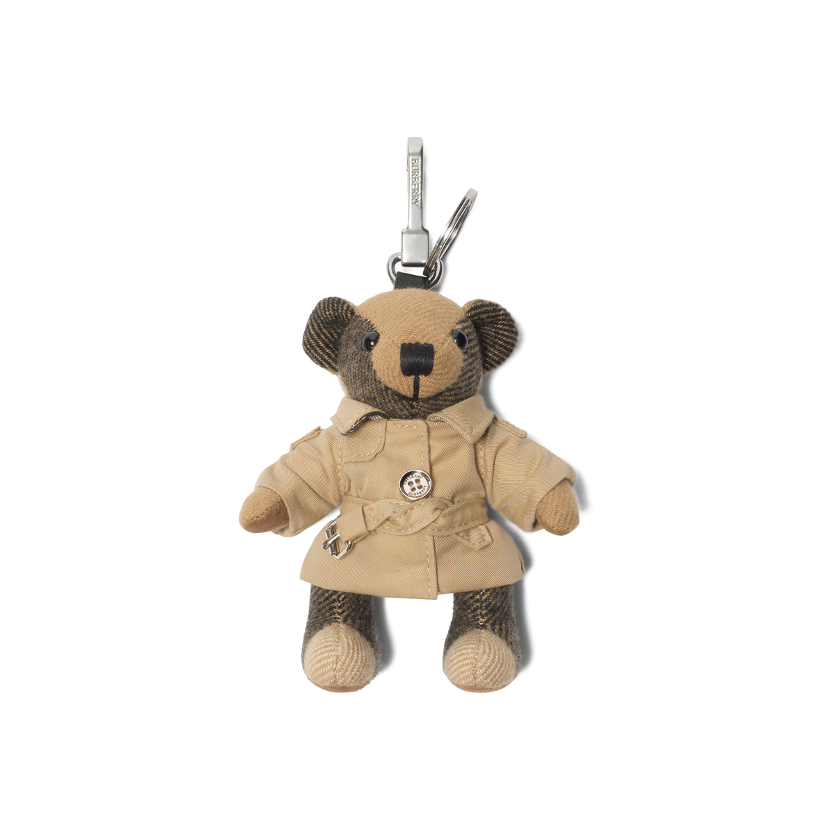Llavero Beige - Gris Burberry Thomas Bear