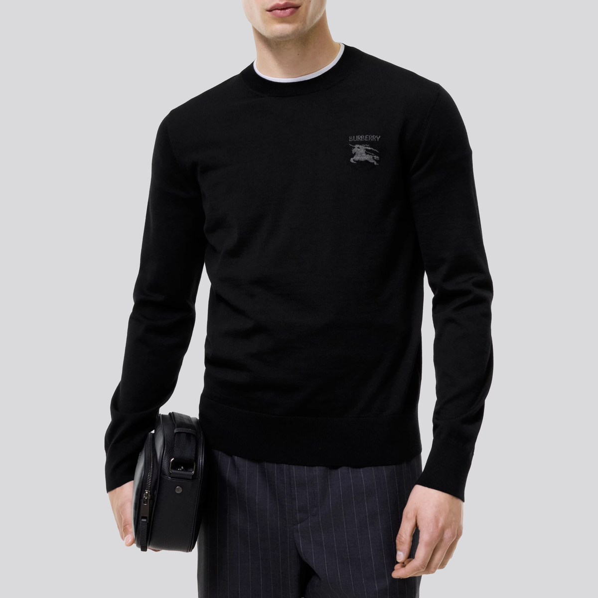 Buzo Negro Burberry Wool