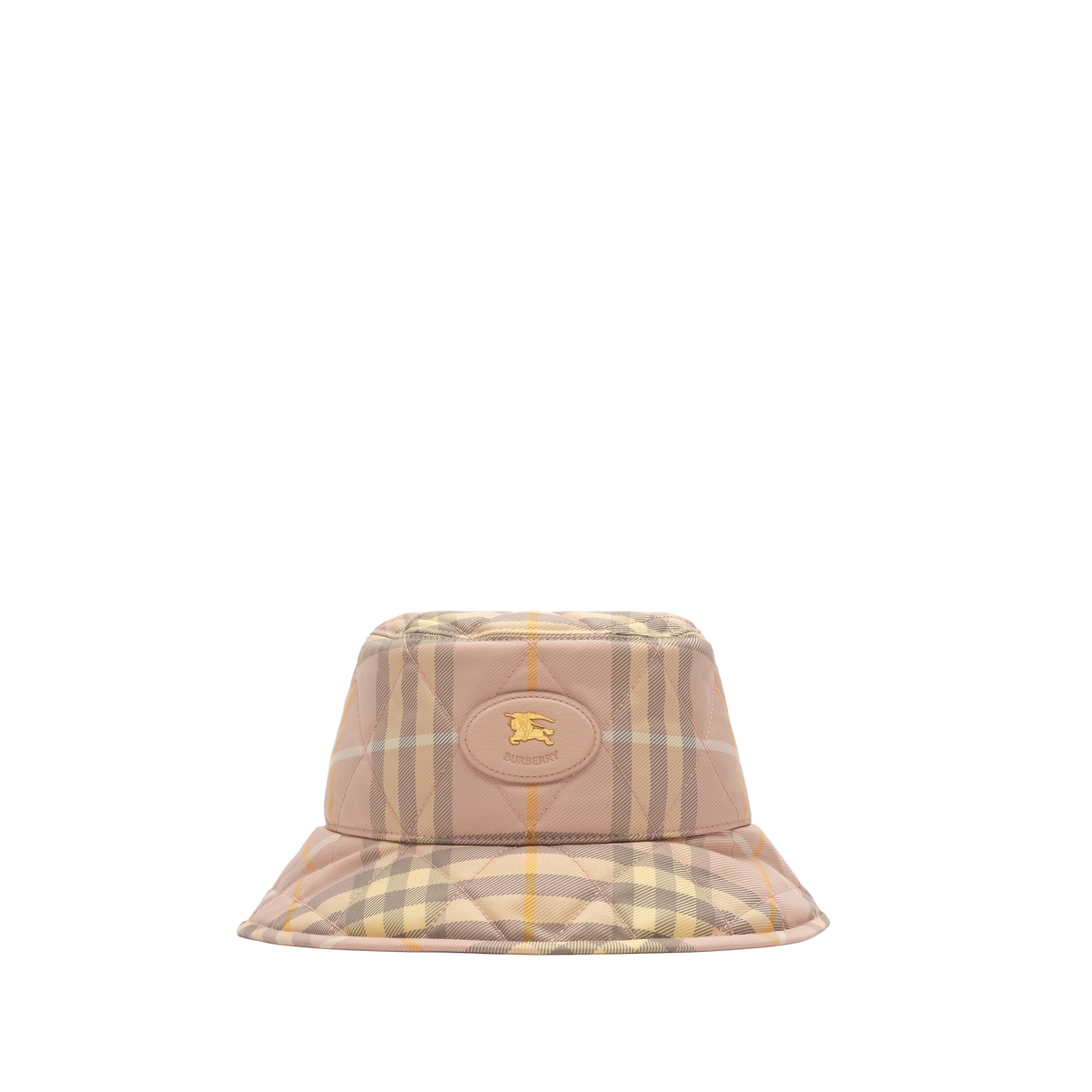 Sombrero Rosado - Amarillo Burberry Check Bucket