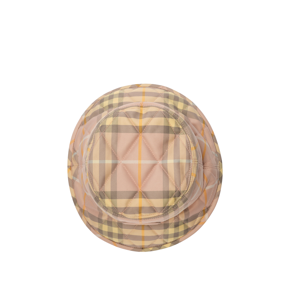 Sombrero Rosado - Amarillo Burberry Check Bucket