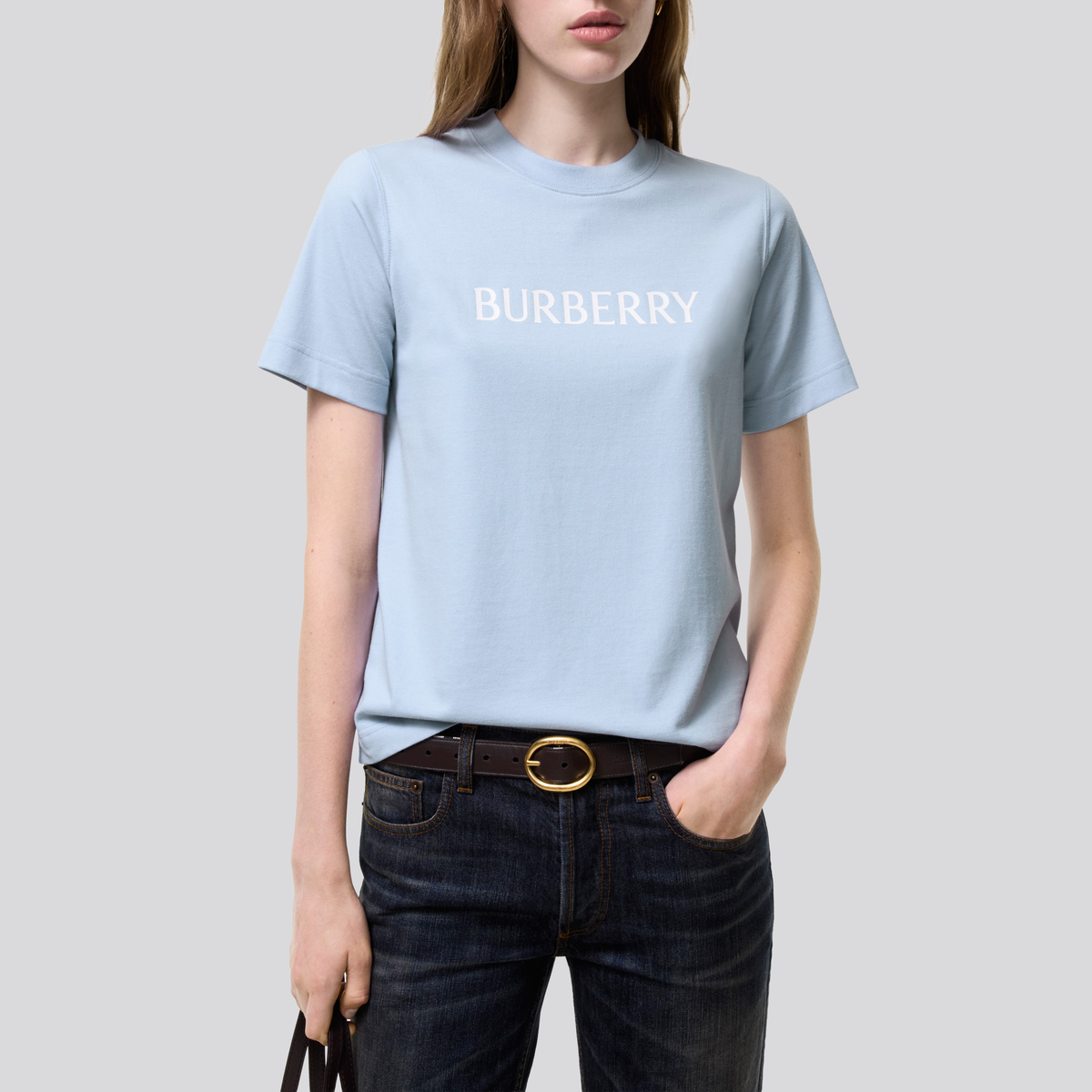 Camiseta Azul Burberry Logo