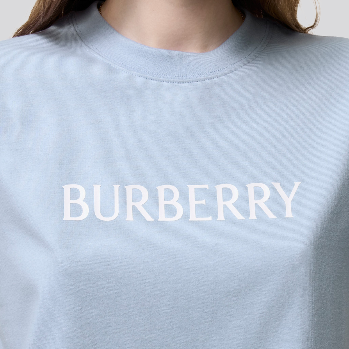 Camiseta Azul Burberry Logo