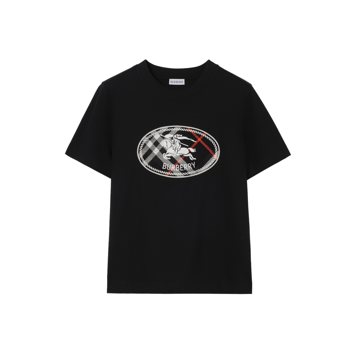 Camiseta Negra Burberry Knight Check