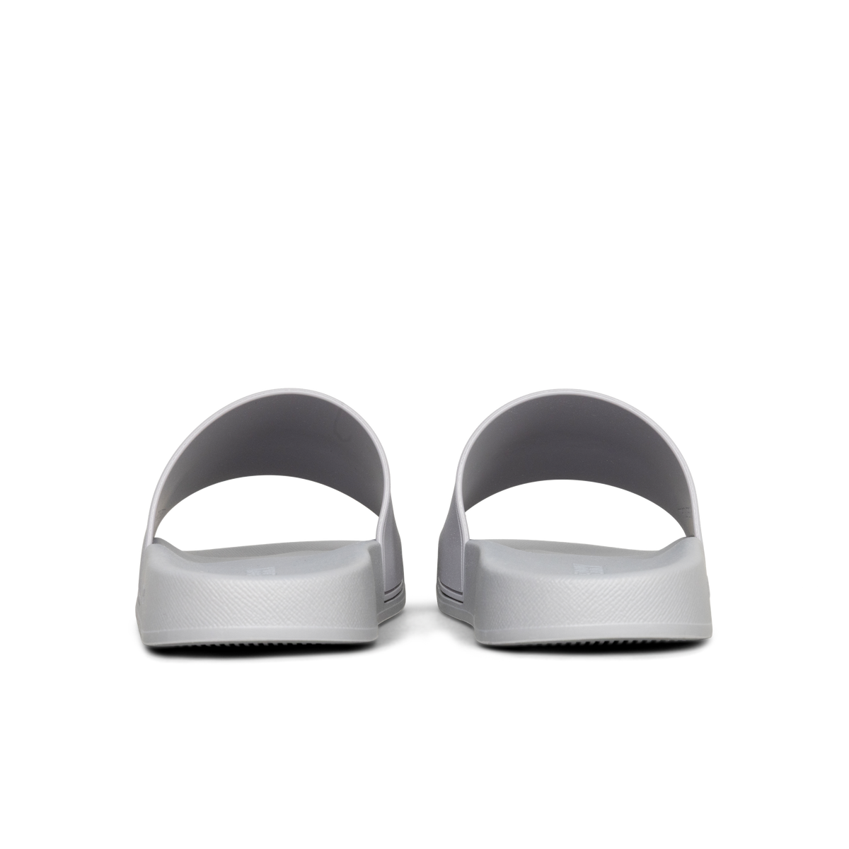 Sandalias Grises Burberry Logo Slides