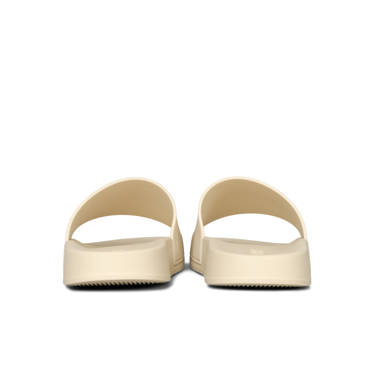 Sandalias Beige Burberry Logo Slides