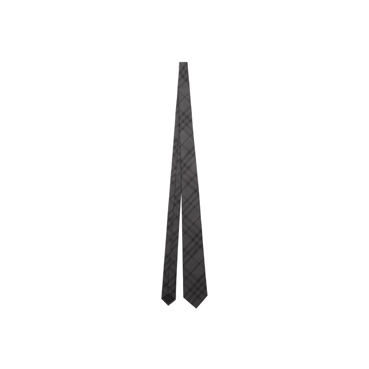 Corbata Negra Burberry Check Silk