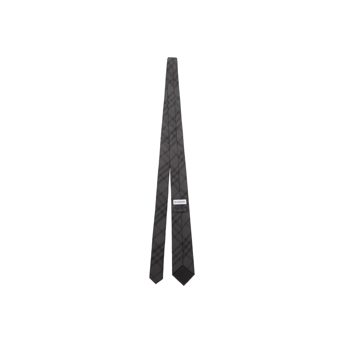 Corbata Negra Burberry Check Silk