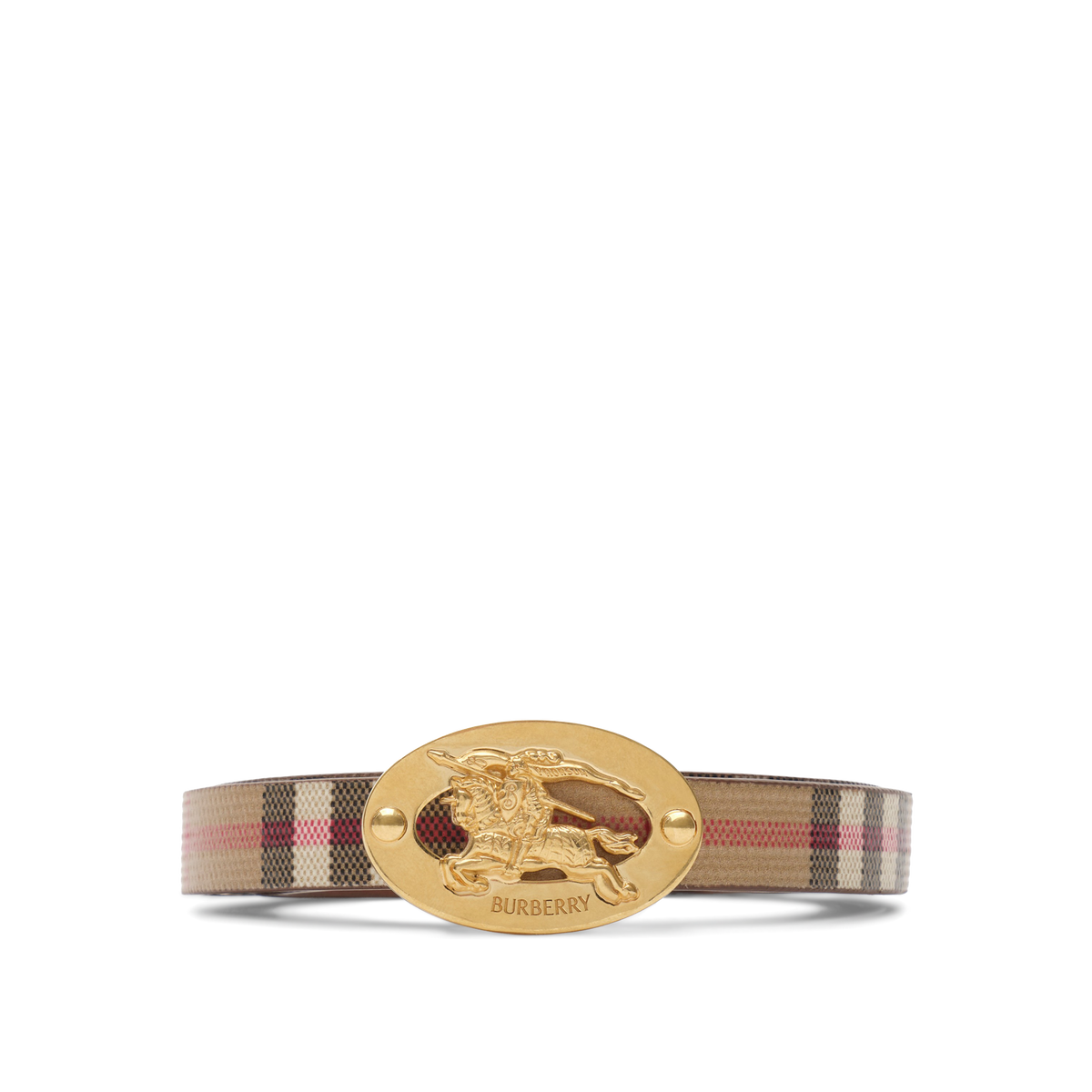 Cinturón Beige Burberry Oval Horse 1.5 cm